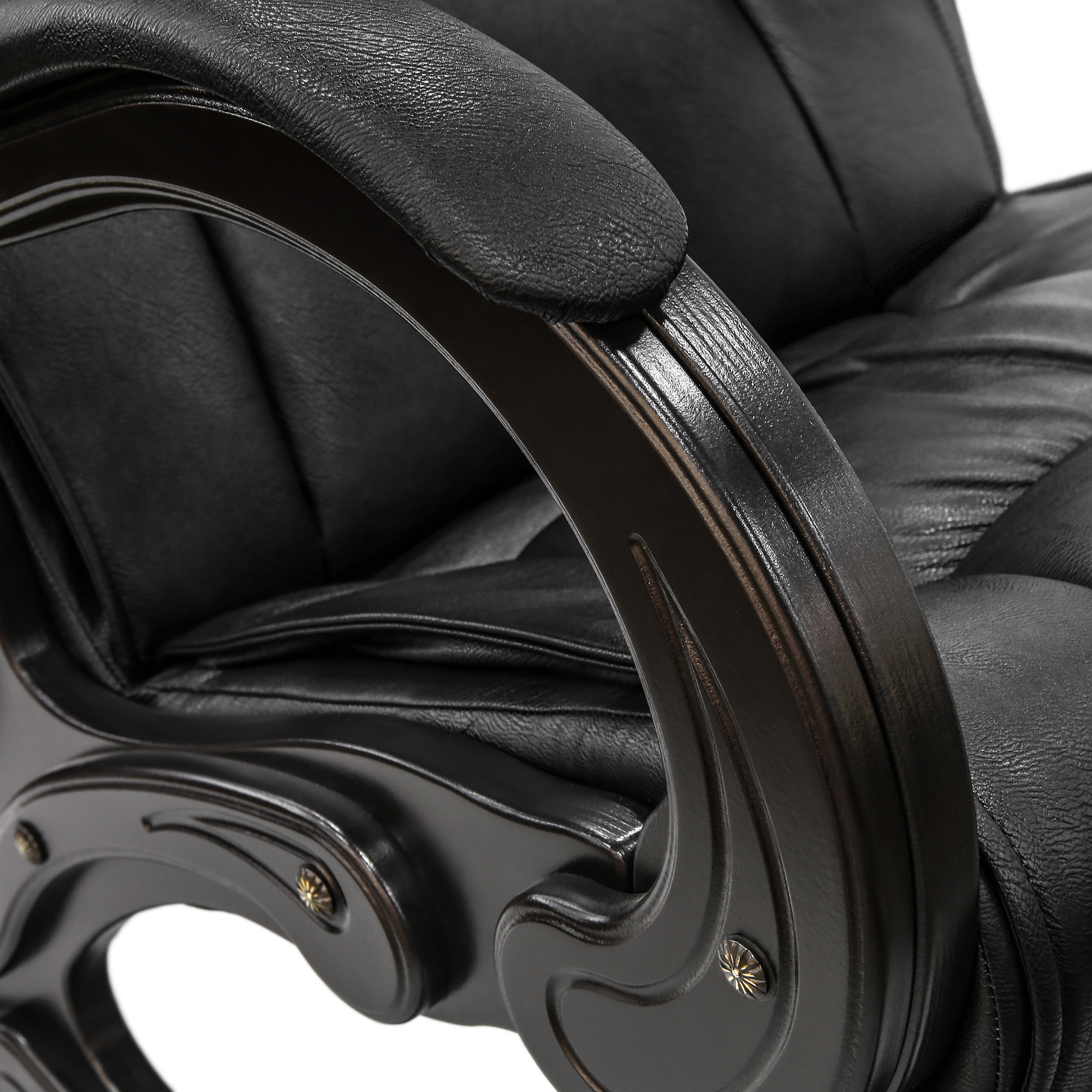 Кресло-качалка Комфорт-мебель Патрисия венге дунди 109, цвет тёмно-коричневый - фото 4