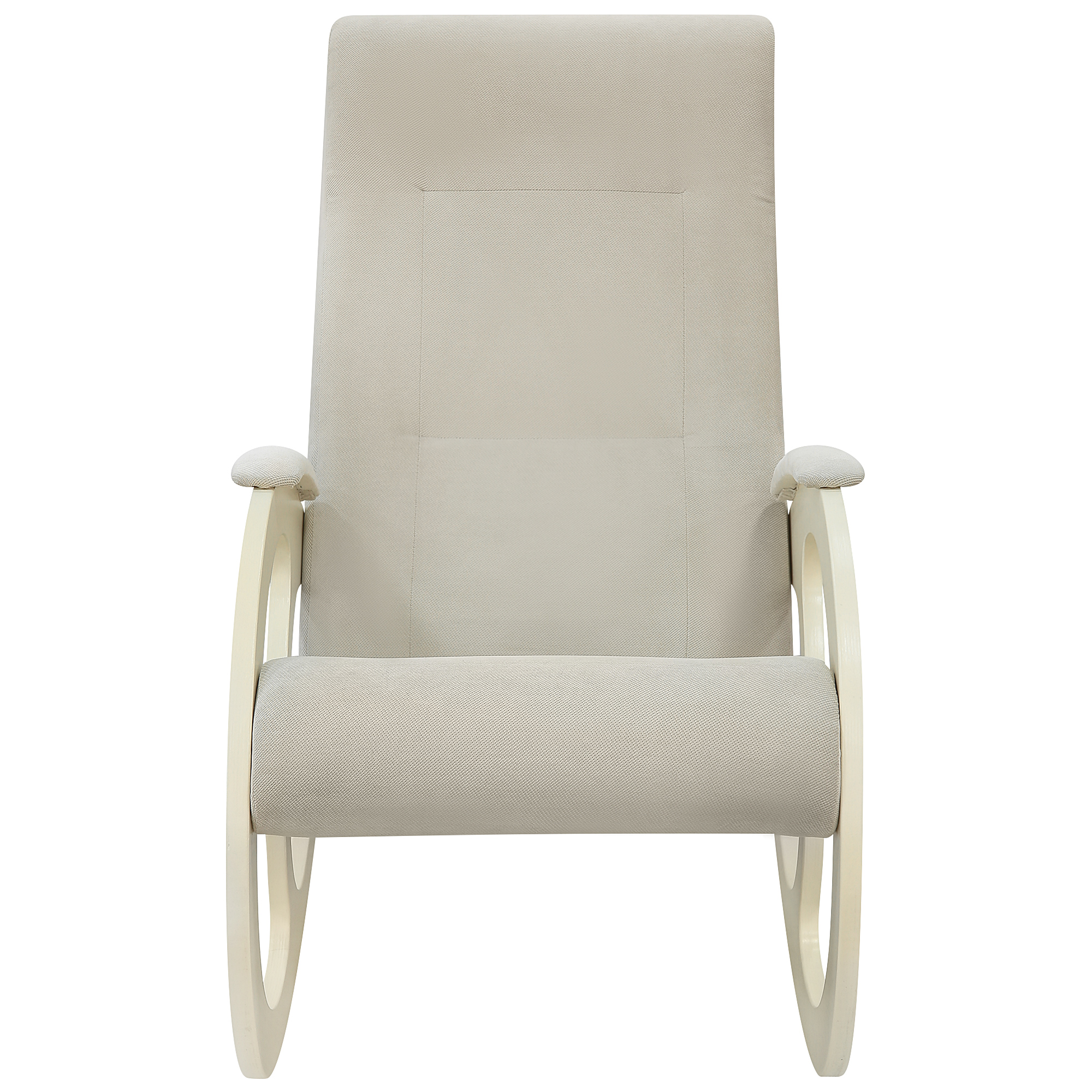 Кресло-качалка Комфорт-мебель Лара сливочный L grey v, цвет белый - фото 3