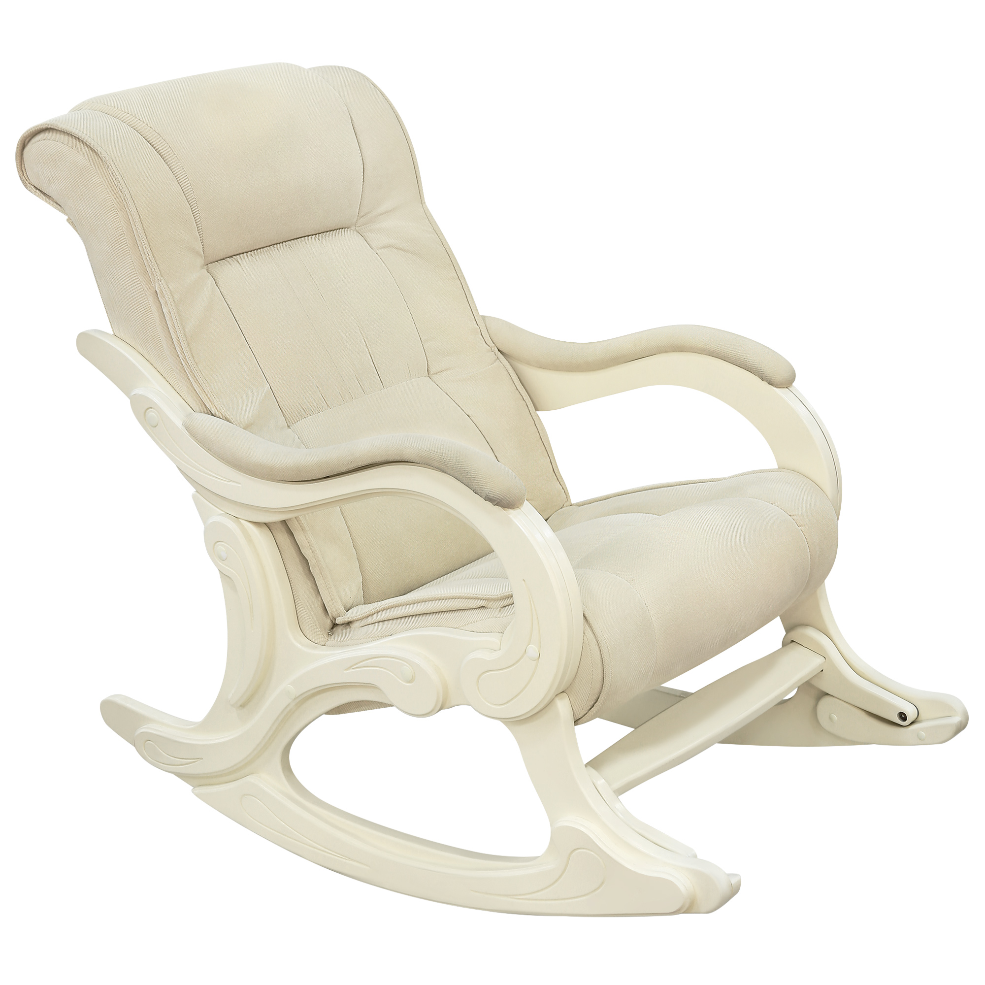 фото Кресло-качалка комфорт-мебель vanilla v патрисия сливочный 69х126х96 см