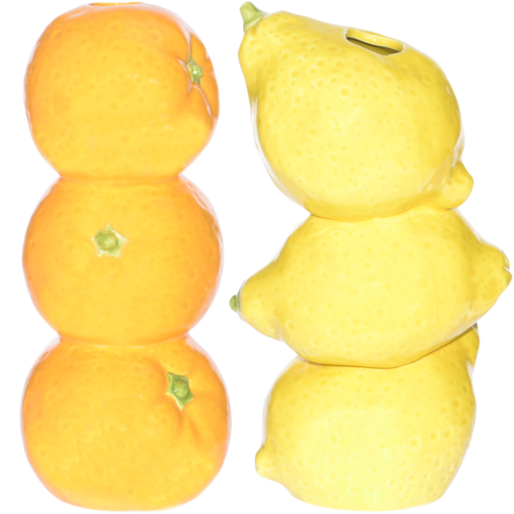 фото Ваза керамическая kaemingk обиход лимон в ассортименте 8,5х20 см