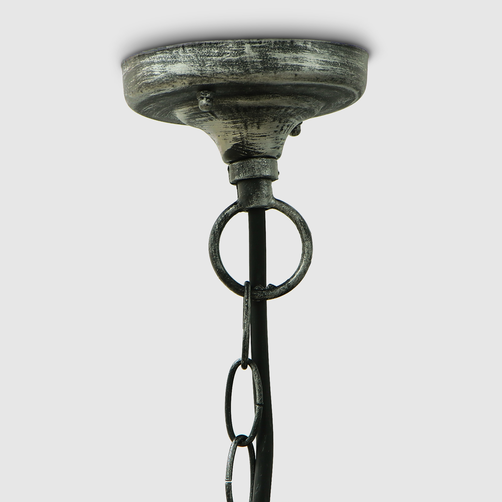 Светильник подвесной Amber Lamp садовый 8005LB черное серебро - фото 6