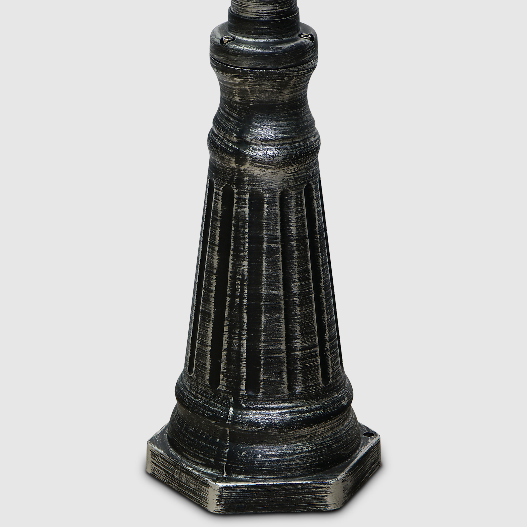 Светильник напольный Amber Lamp 9002B садовый черное серебро - фото 6