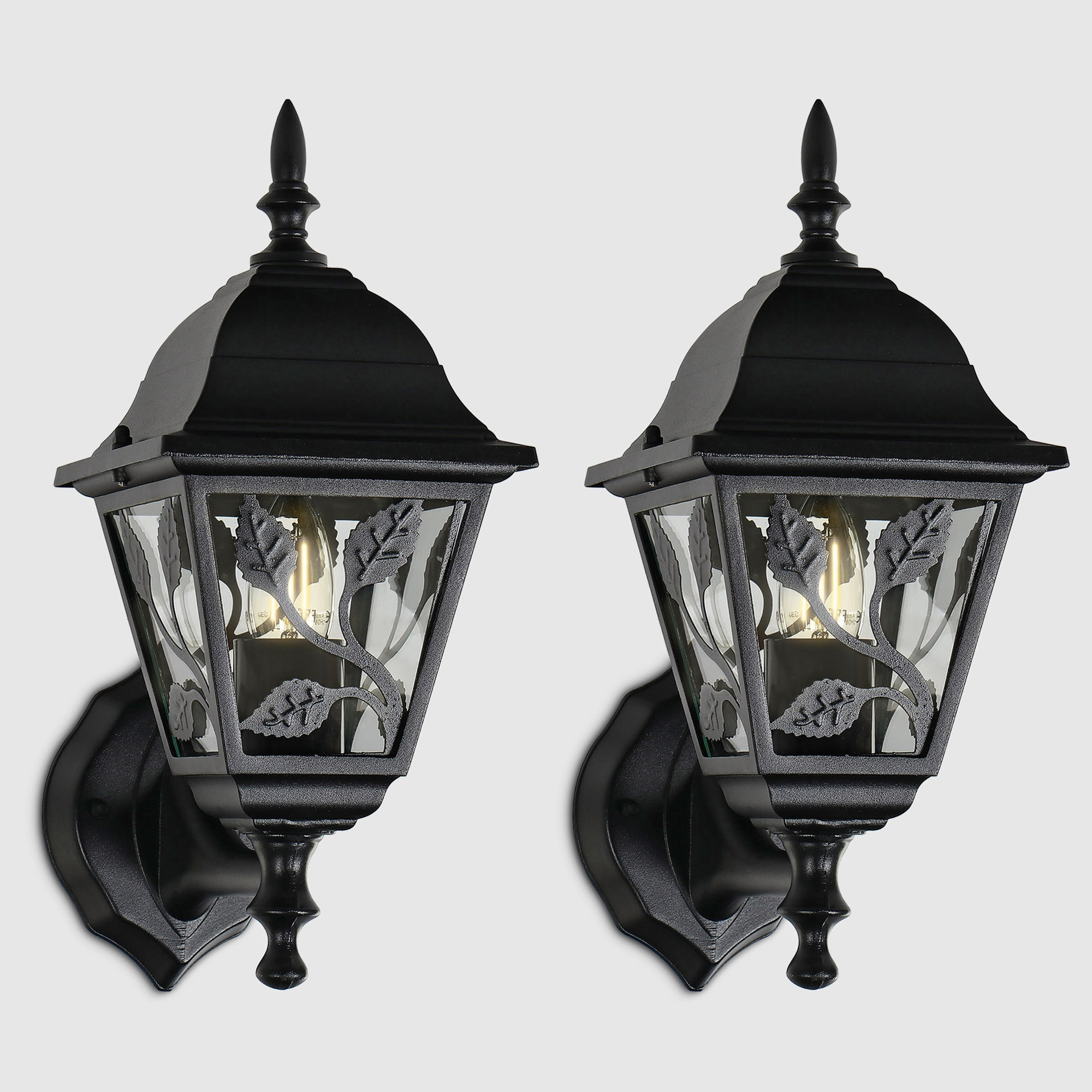 фото Набор садовых светильников amber lamp 8011shb ip44 e27 100вт, черный