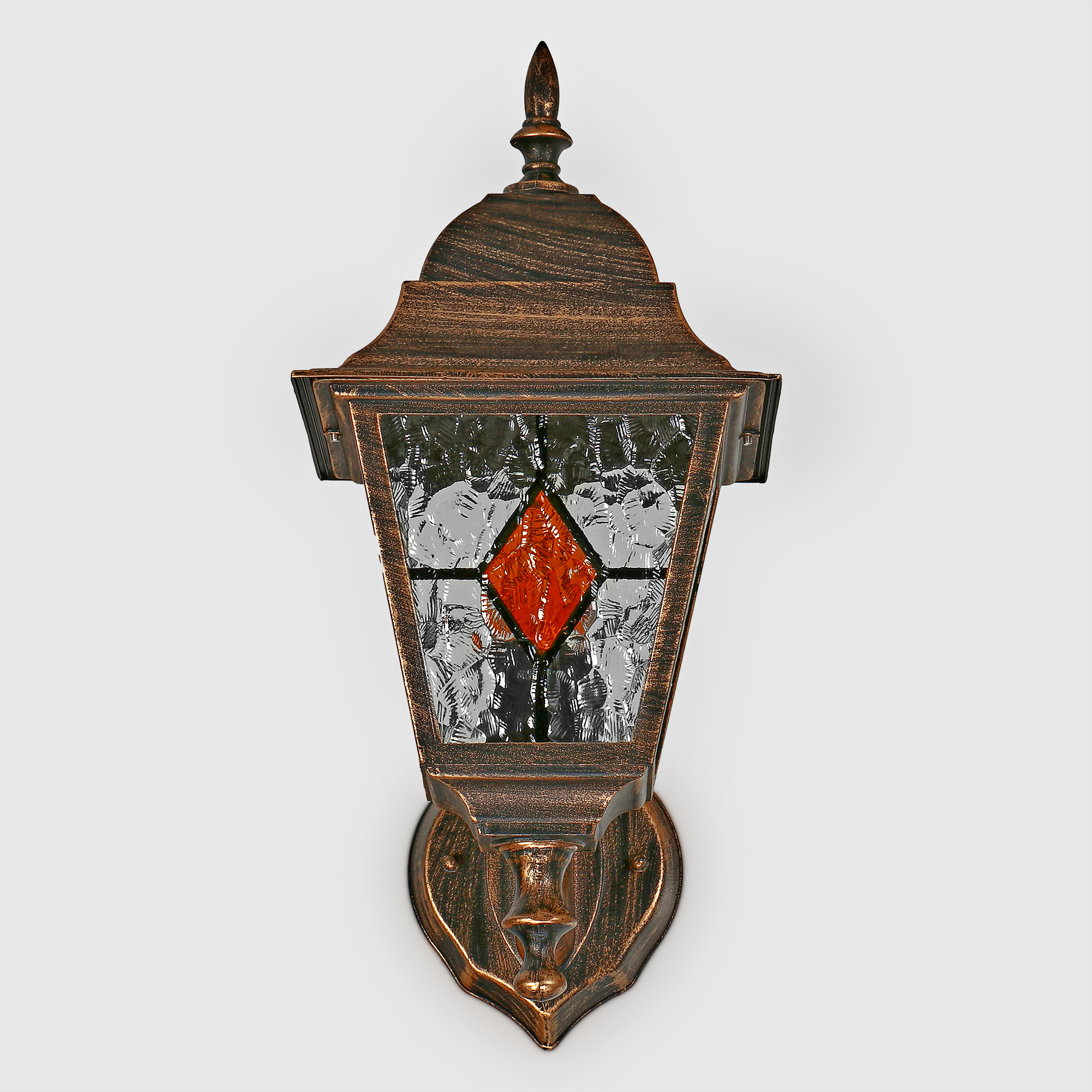 Светильник настенный садовый Amber Lamp 8011LHB черное золото, цвет черное золото, прозрачный - фото 2
