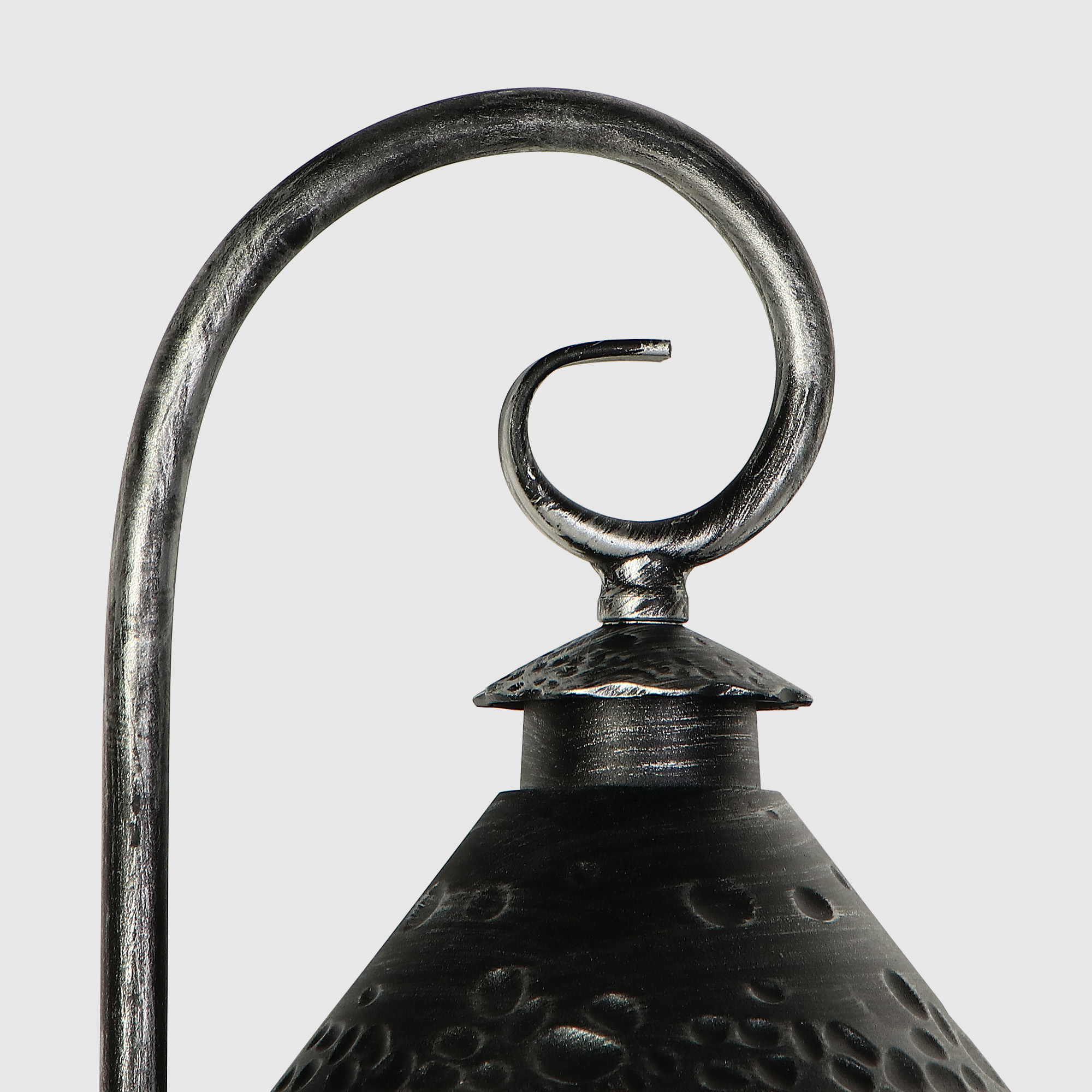 Светильник садовый Amber Lamp 8737 напольный IP23 E27 100Вт, чёрное серебро, цвет прозрачный, чёрное серебро - фото 4