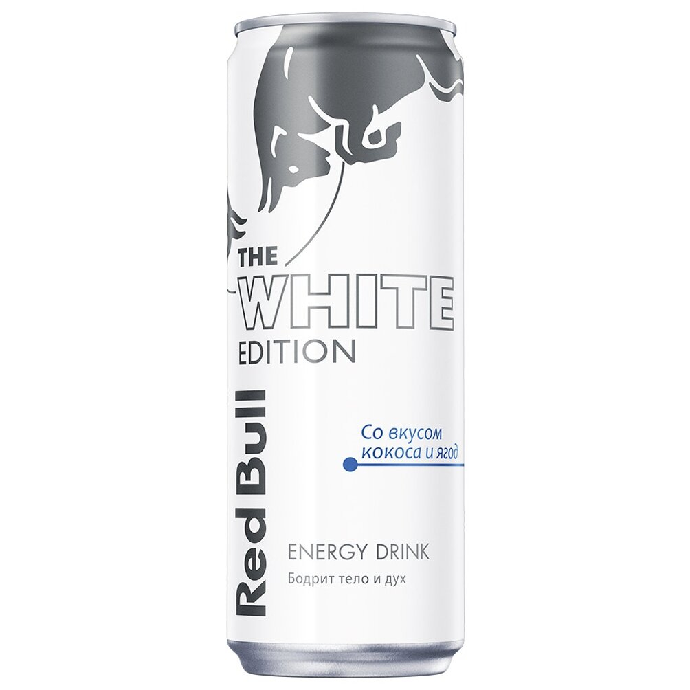 Энергетический напиток Red Bull The White Edition Кокос и ягоды, 0,355 мл