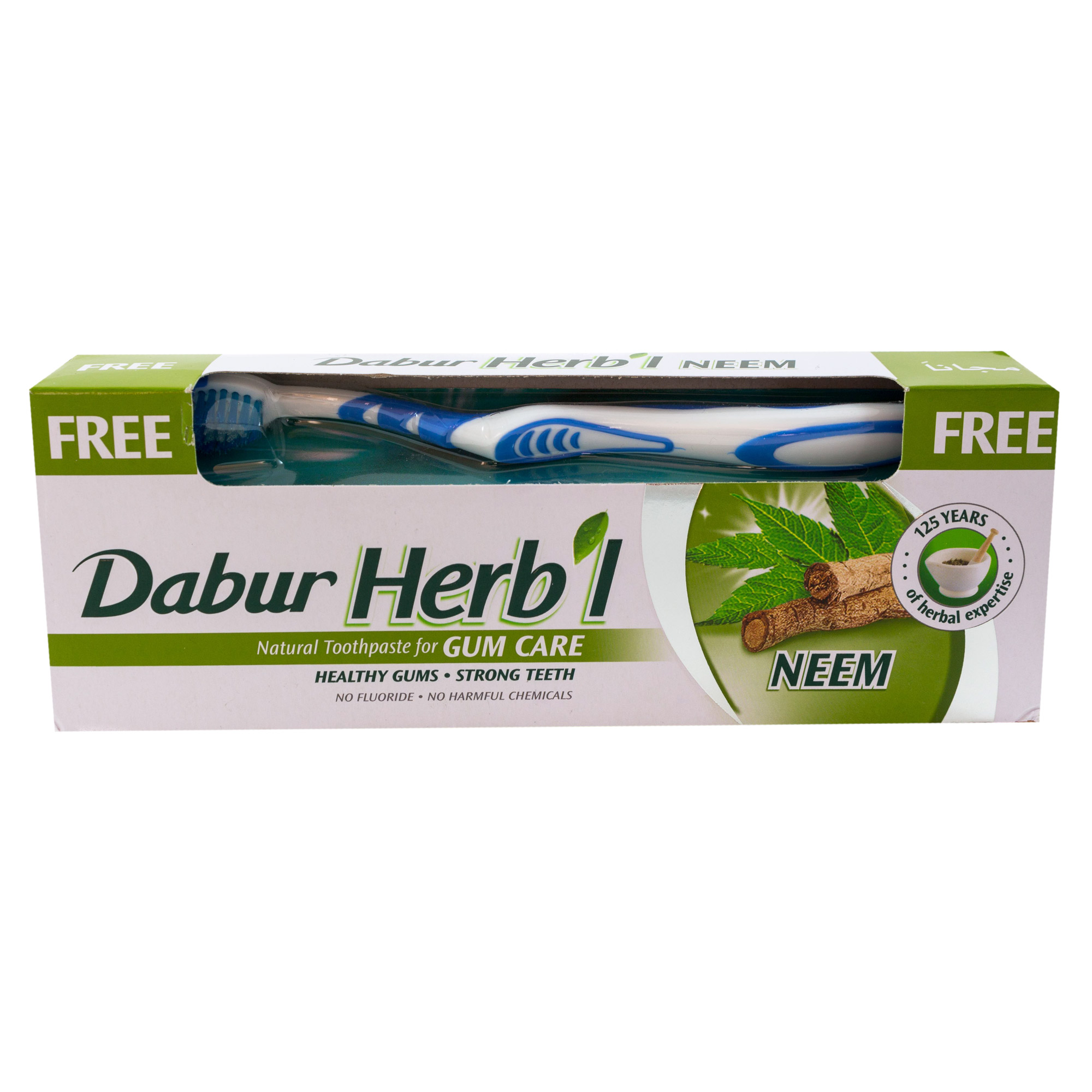 Зубная паста Dabur Herb'l Neem с Нимом + щетка