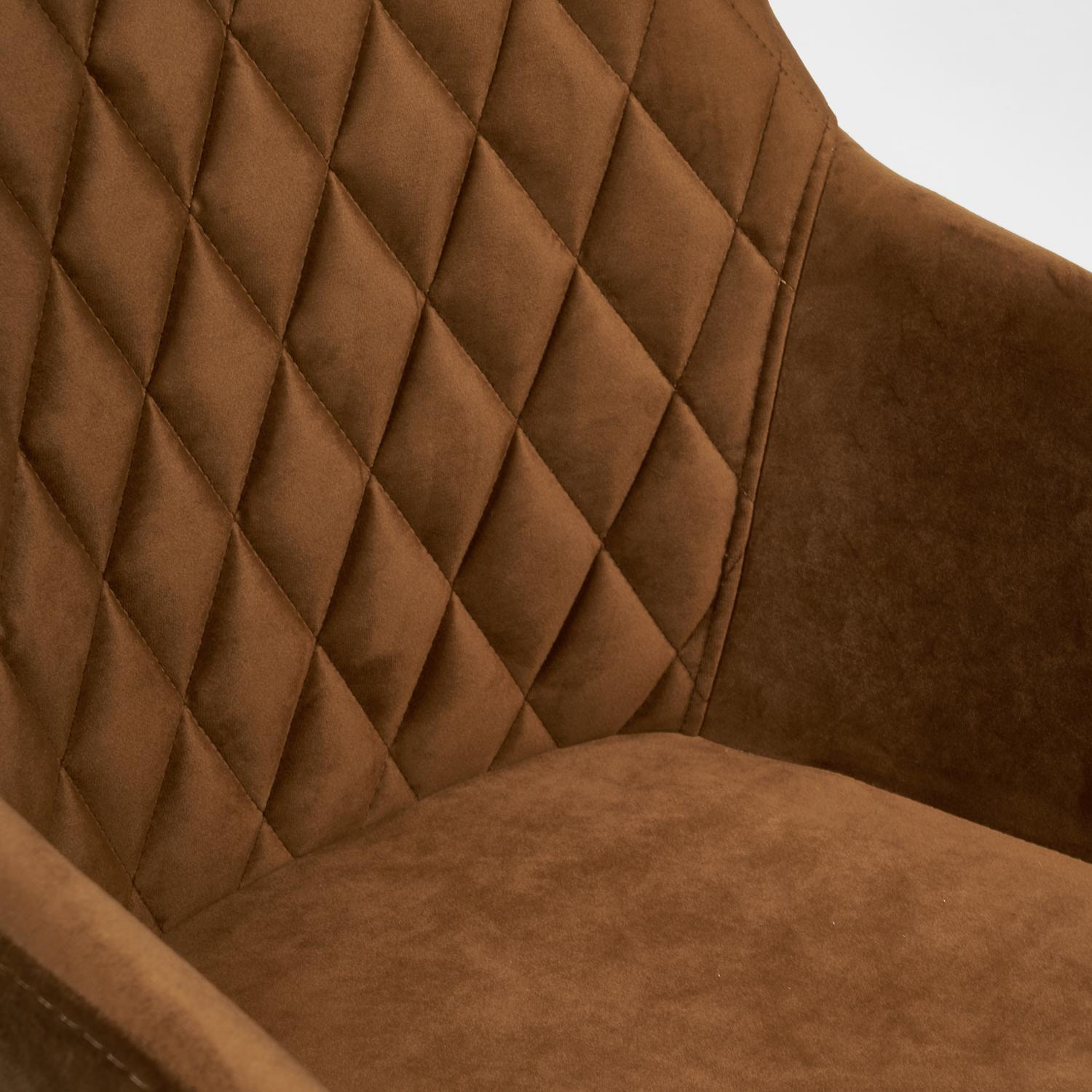 Кресло ТС 58х55х83 см коричневый, цвет чёрный - фото 4