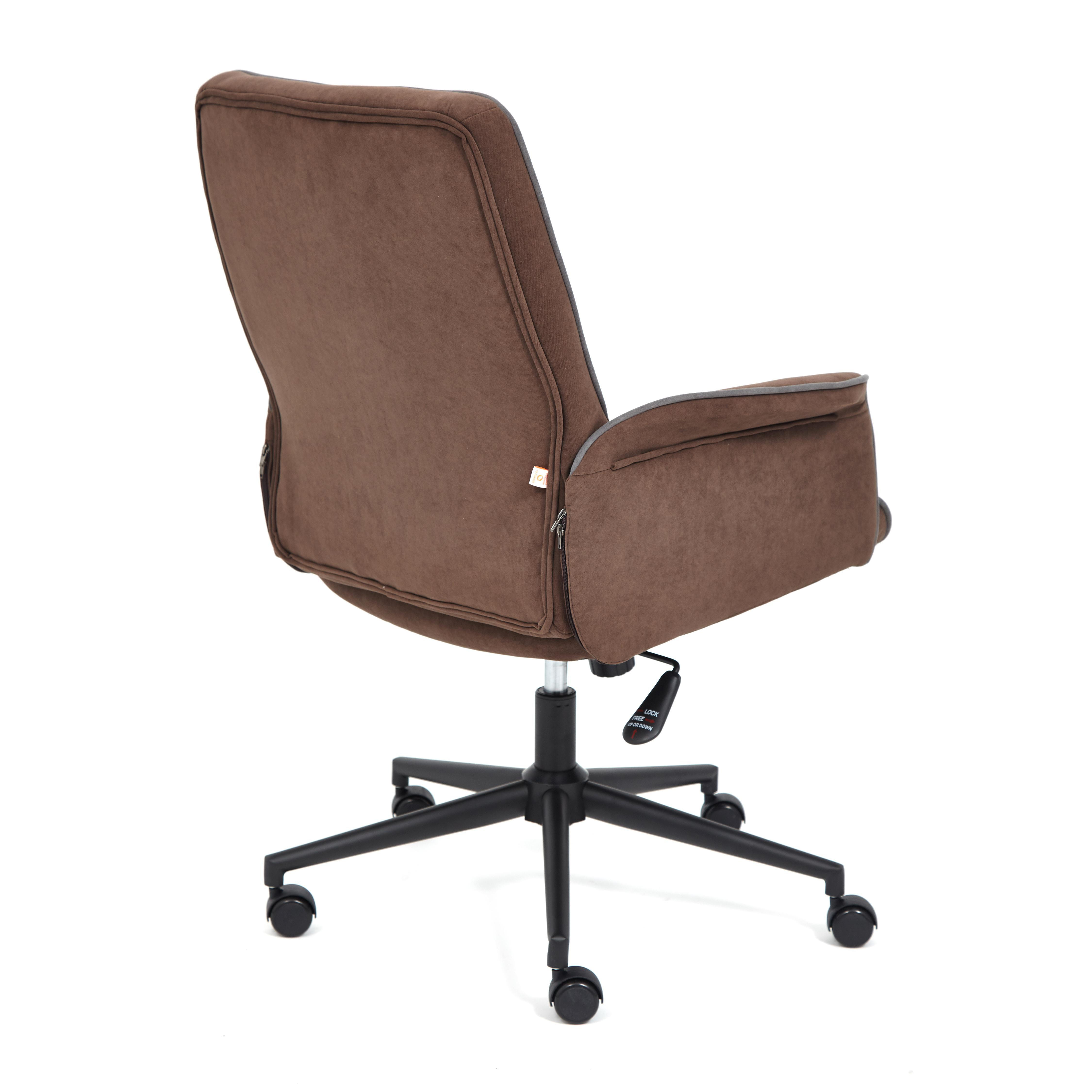 Купить Кресло ТС 64х47х132 см флок коричневый 9