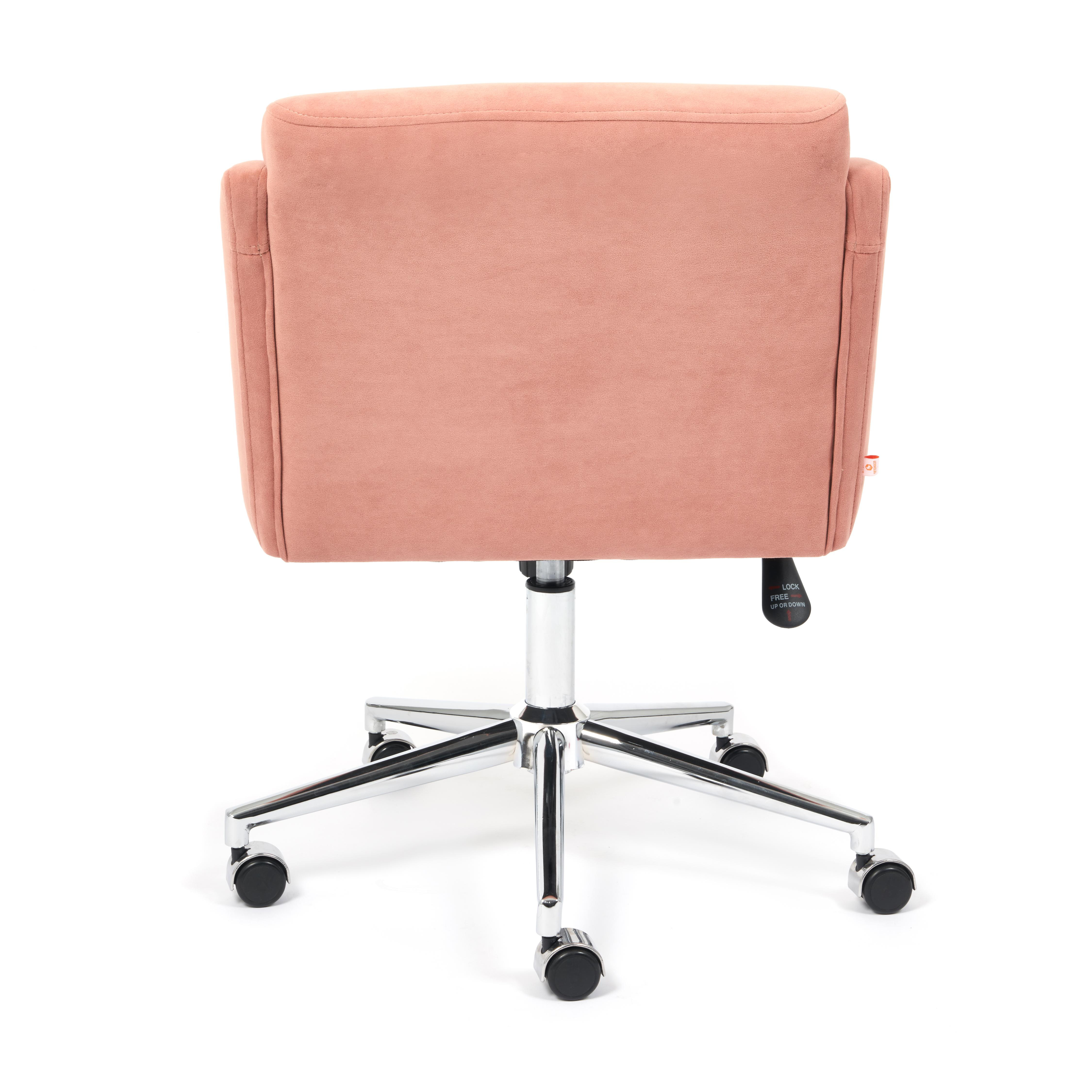 Купить Кресло ТС 61х39х98 см флок хром розовый 4
