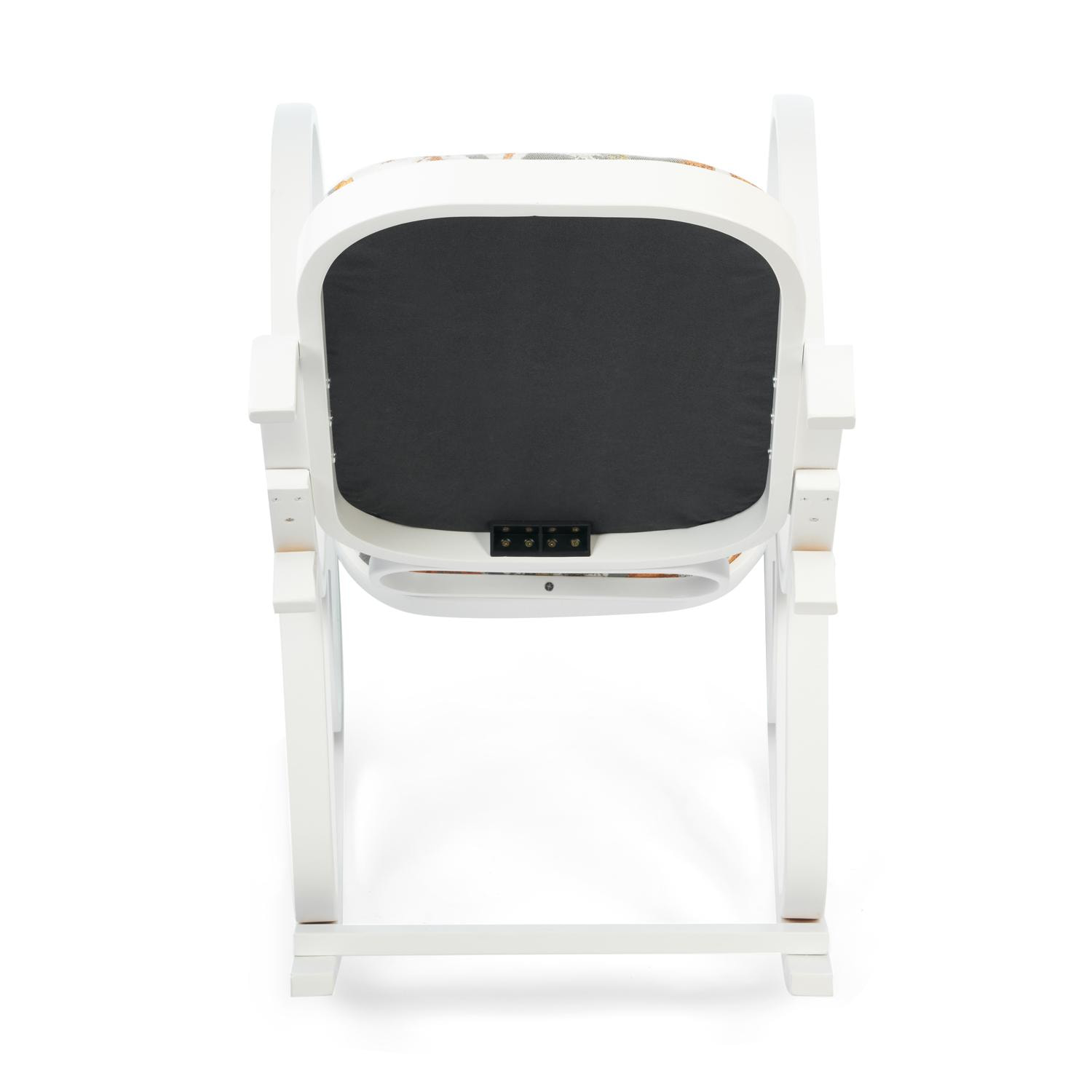 Кресло-качалка ТС 55х98х91 см ткань белый, цвет мультиколор - фото 4