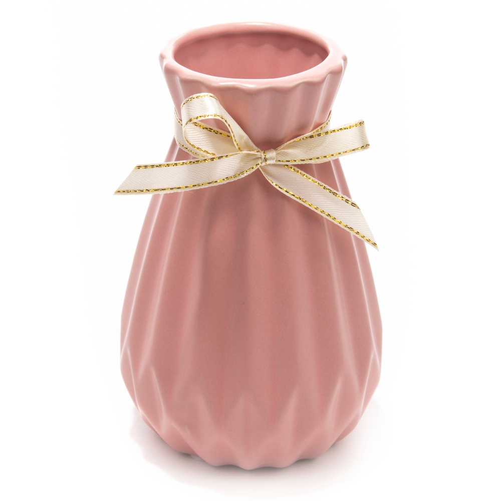 Декоративная ваза Русские подарки розовая 10х15 см