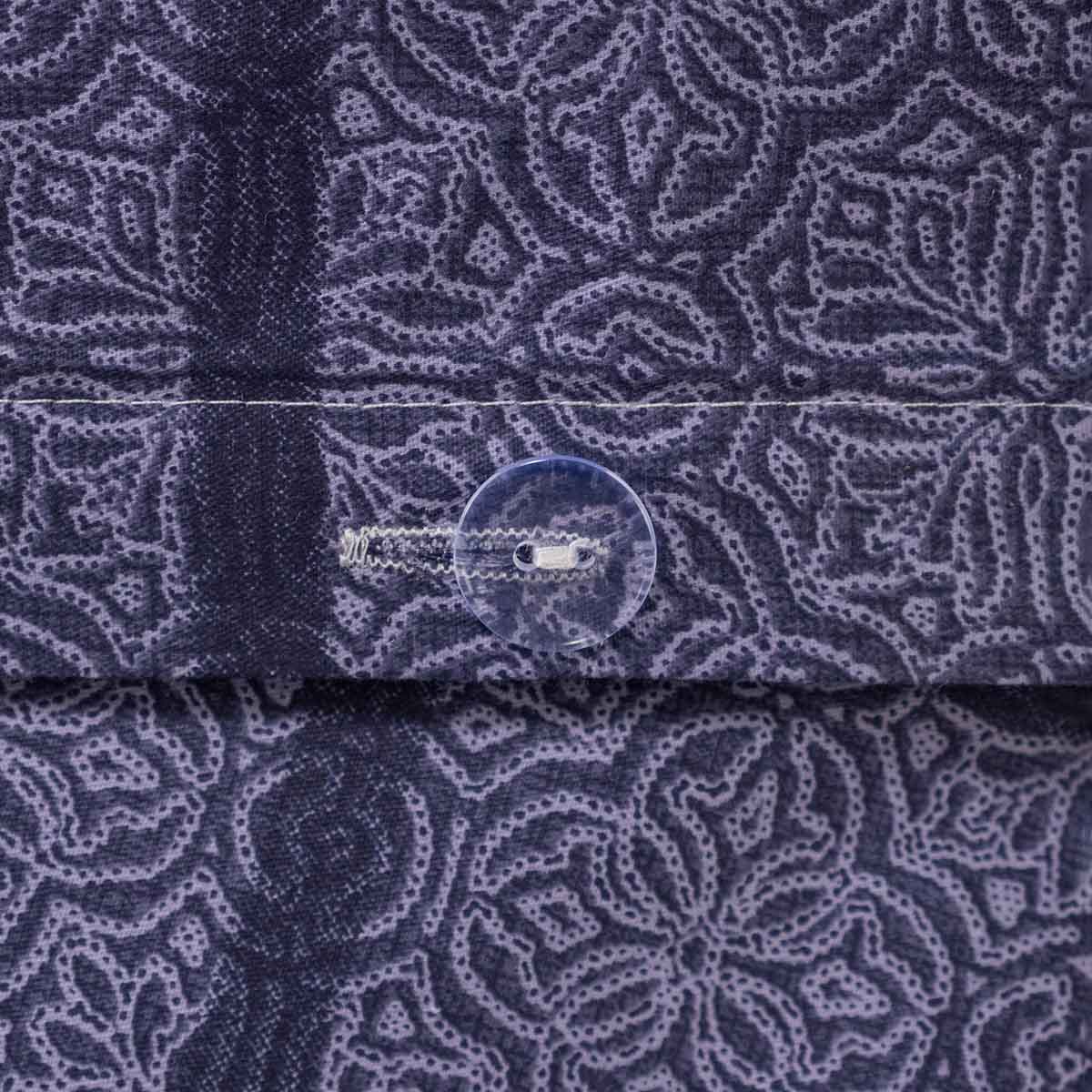 фото Комплект постельного белья arya home alamode fuga синее с чёрным евро
