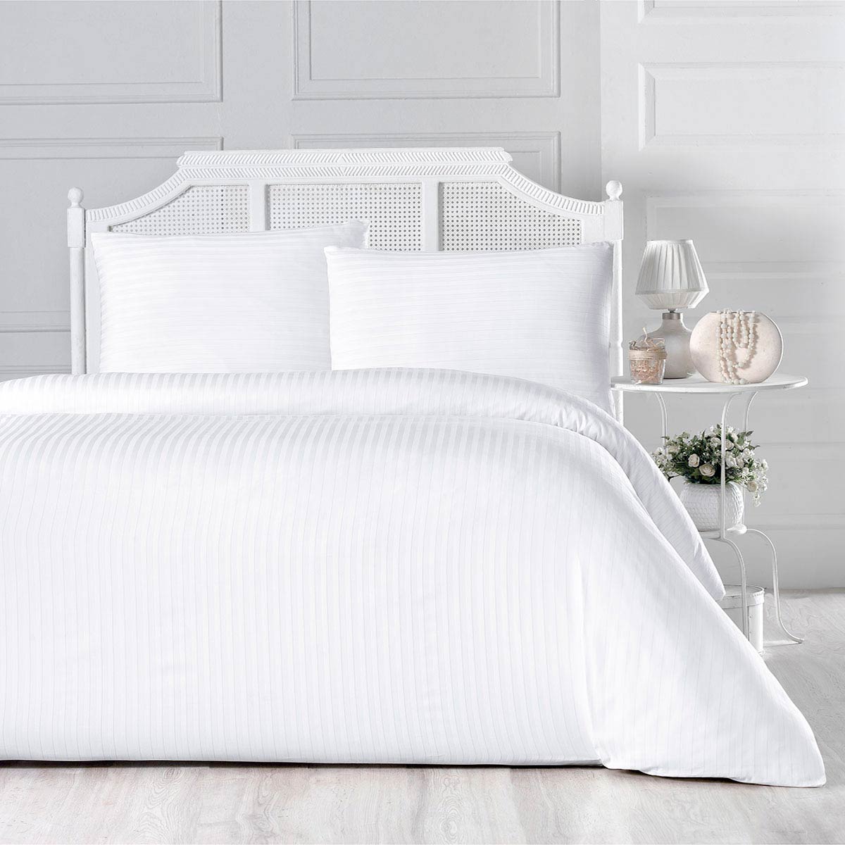Комплект постельного белья Arya Home Otel белый Полуторный, размер Полуторный - фото 1