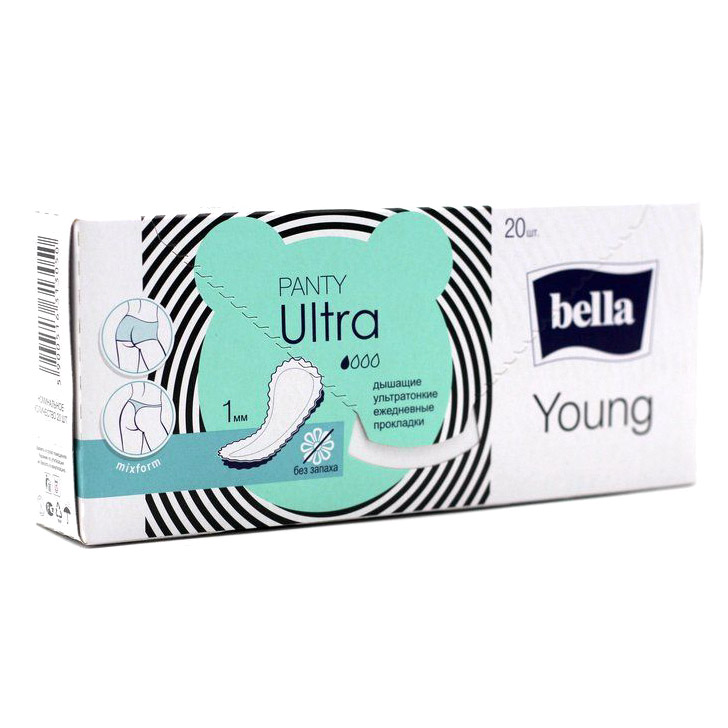 

Прокладки ежедневные Bella Panty Ultra Young Sensitive 20 шт