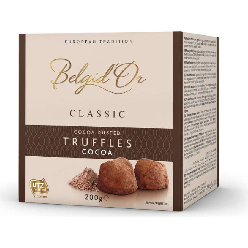 Конфеты Belgid'Or Фантазия трюфели со вкусом какао , 200 г