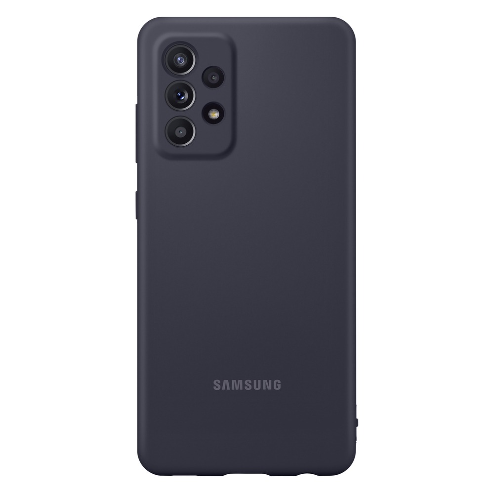 фото Чехол samsung silicone cover для смартфона galaxy a52, чёрный