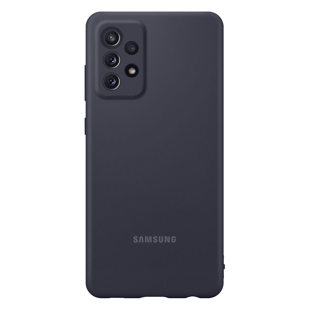 фото Чехол samsung silicone cover для смартфона galaxy a72, чёрный