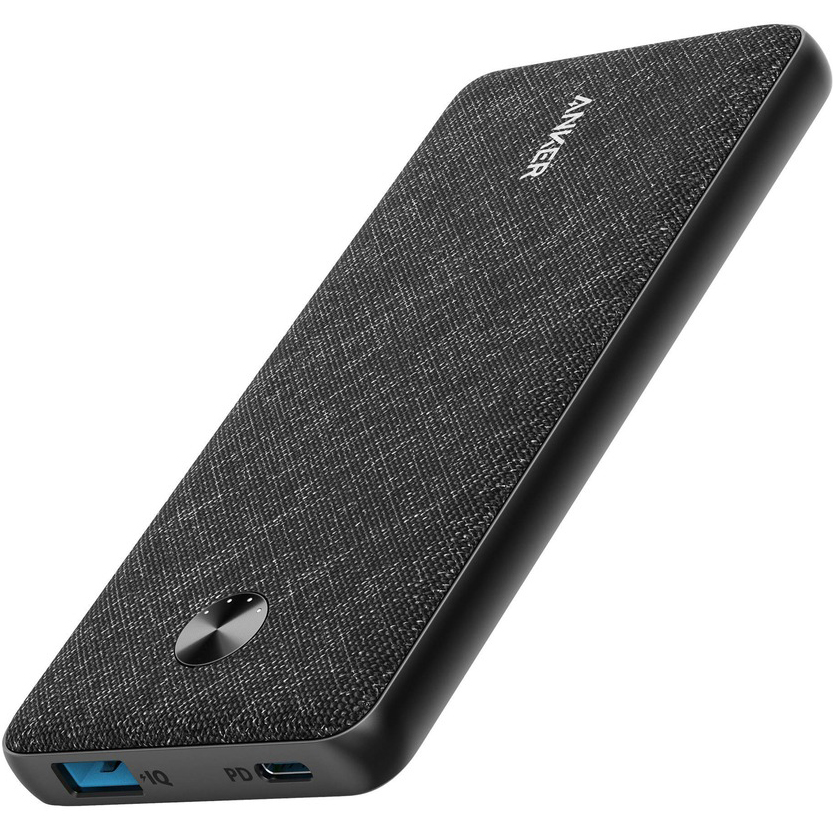 фото Внешний аккумулятор anker powercore sense fabric 10000 мач black