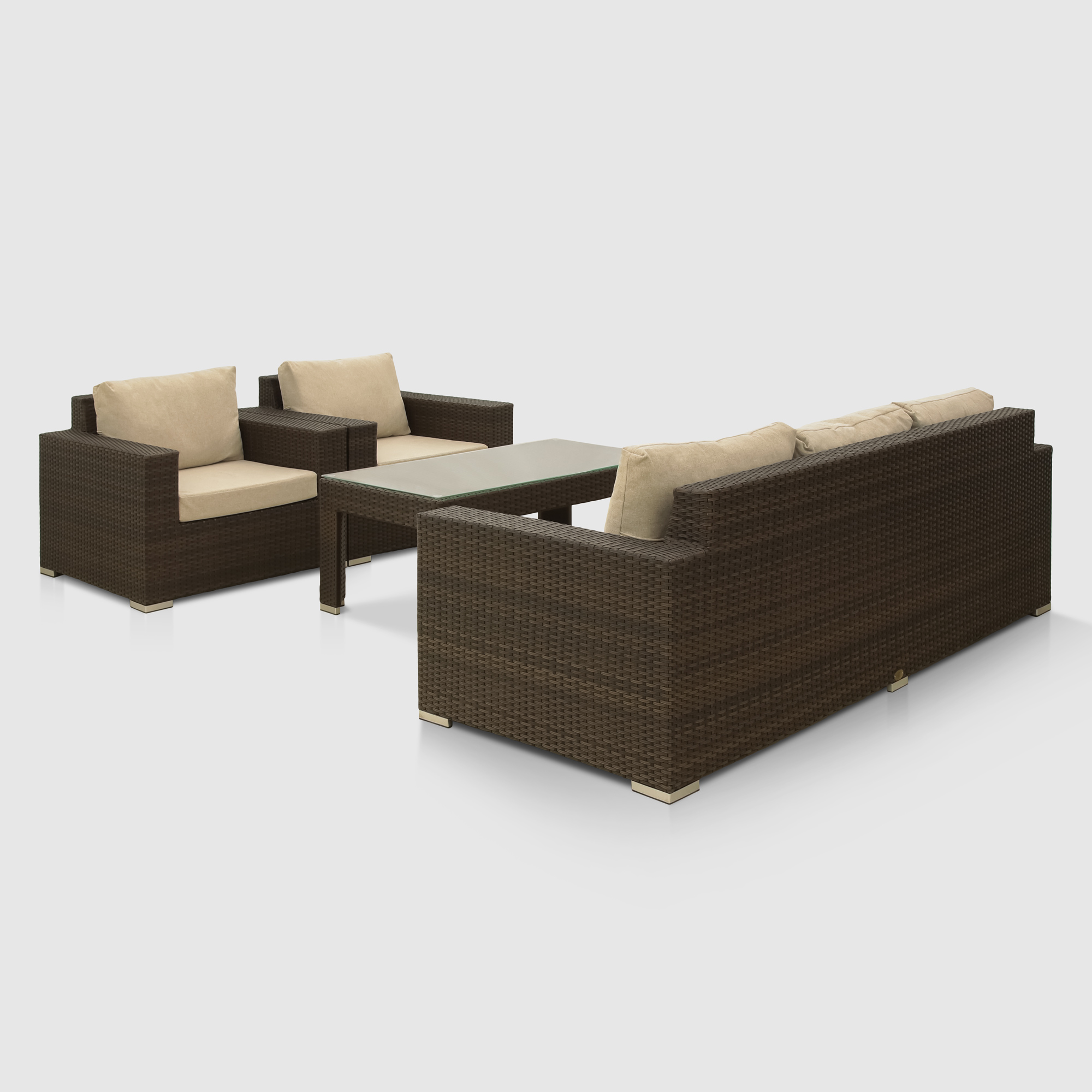 Комплект мебели Mavi rattan 4 предмета (041-036dky), цвет коричневый - фото 1