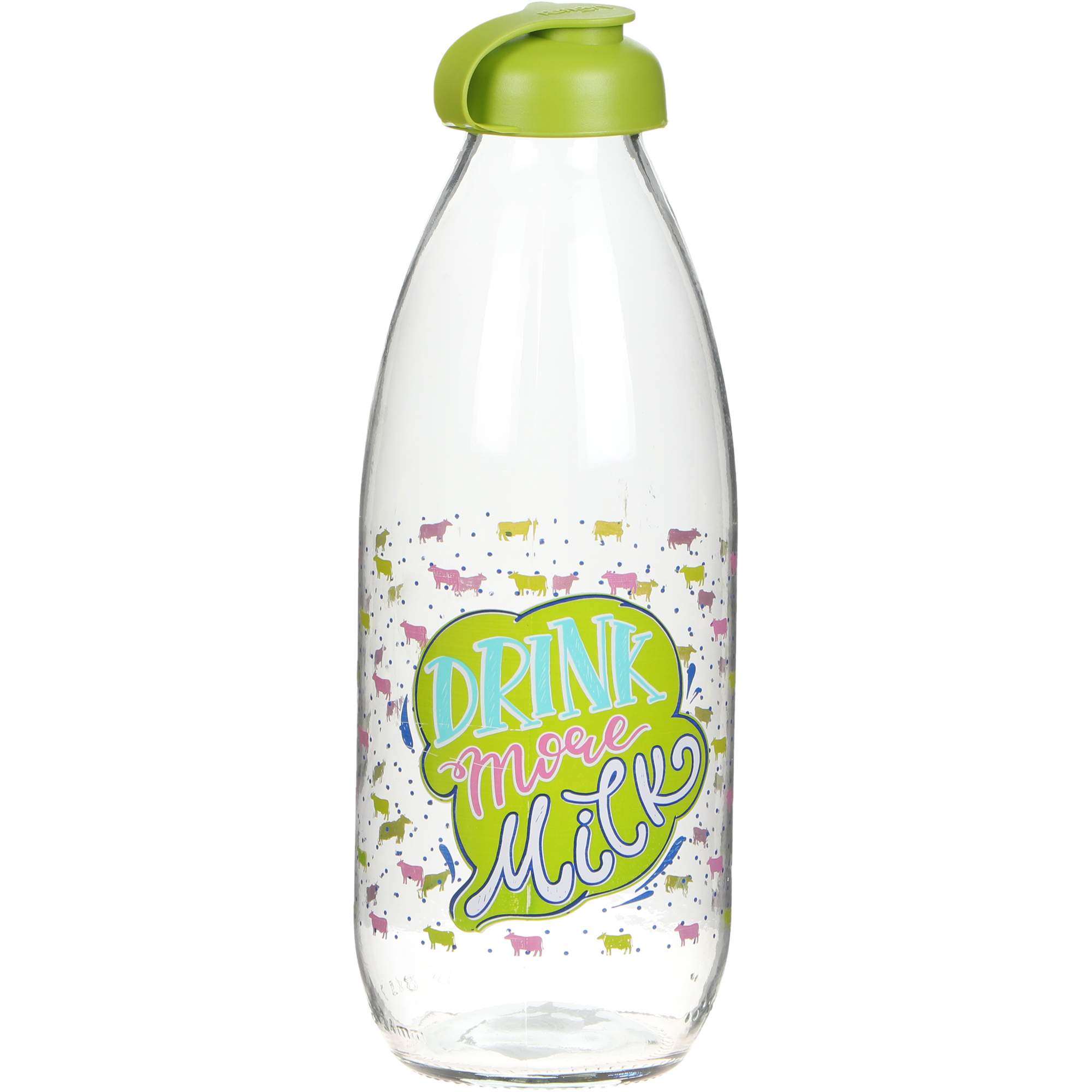 фото Бутылка для молока mercanlar fresh 1л с крышкой в ассортименте