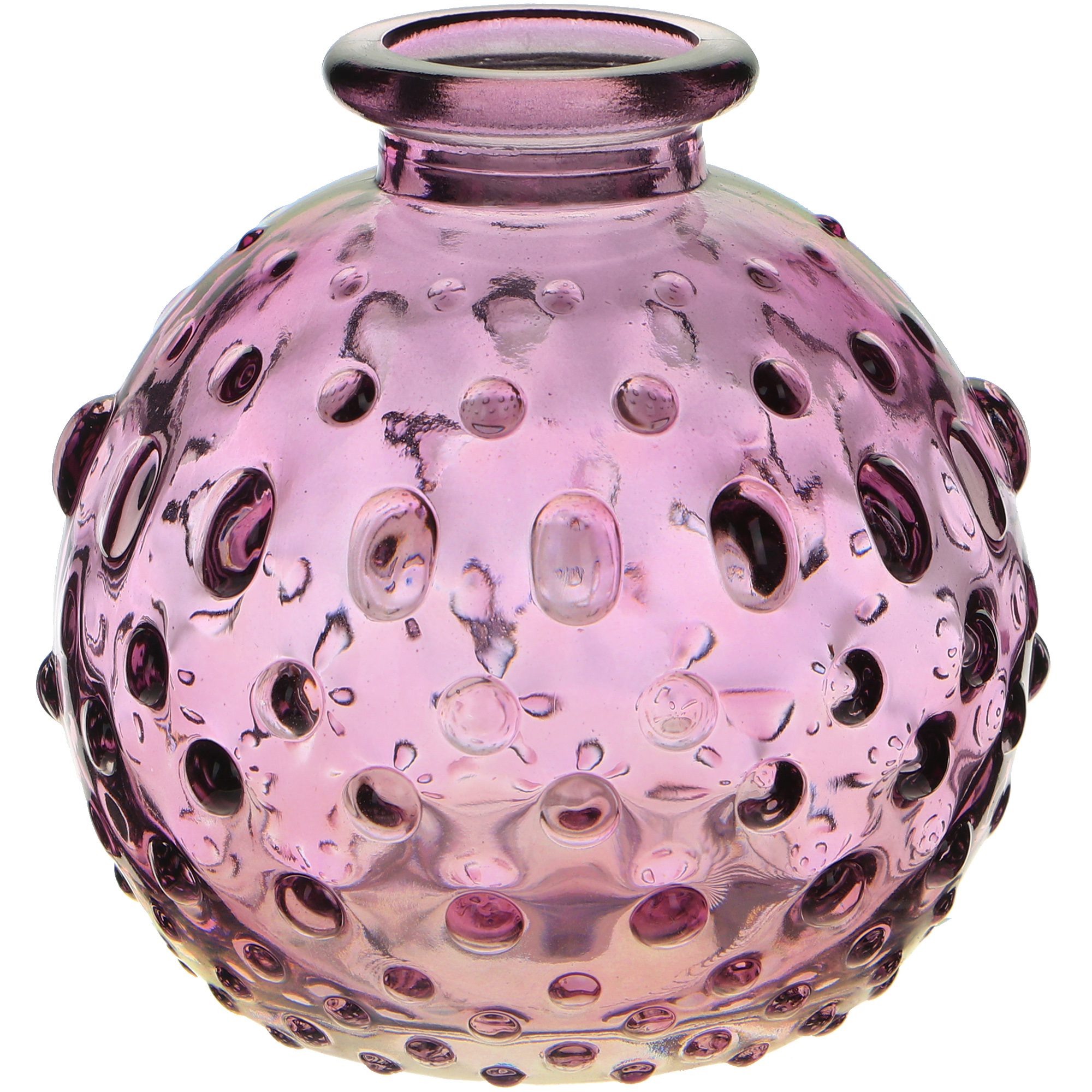 Ваза стеклянная Hakbijl Glass Mini Vase фиолетовая 8,5х8 см