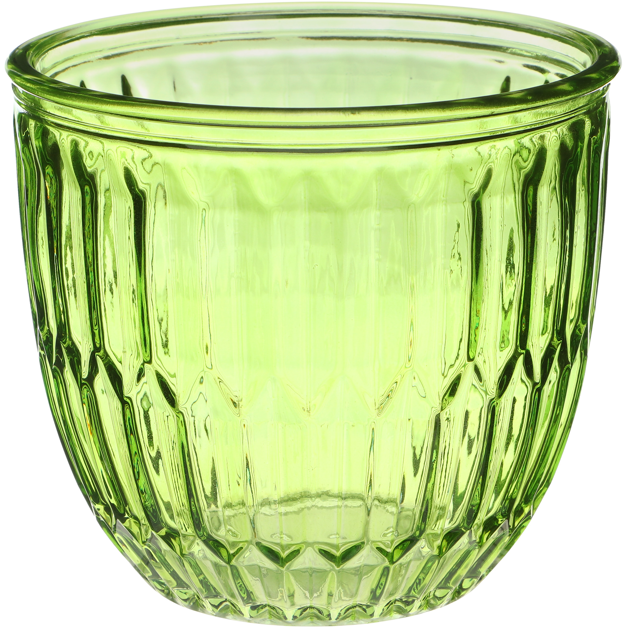 Ваза стеклянная Hakbijl Glass Flowerpot светло-зелёная 13х12 см