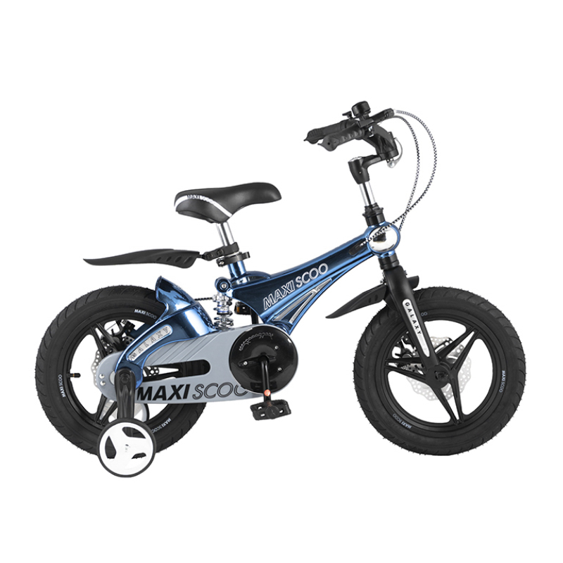 фото Детский двухколесный велосипед maxiscoo, серия "galaxy" (2021), делюкс, 16", темно-синий перламутр msc-g1605dp
