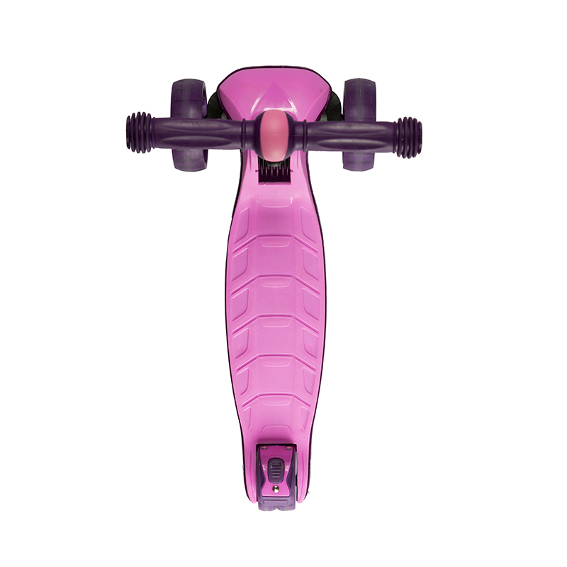 фото Самокат трехколесный складной maxiscoo junior plus (2021) со светящимися колесами, розовый msc-j072001p