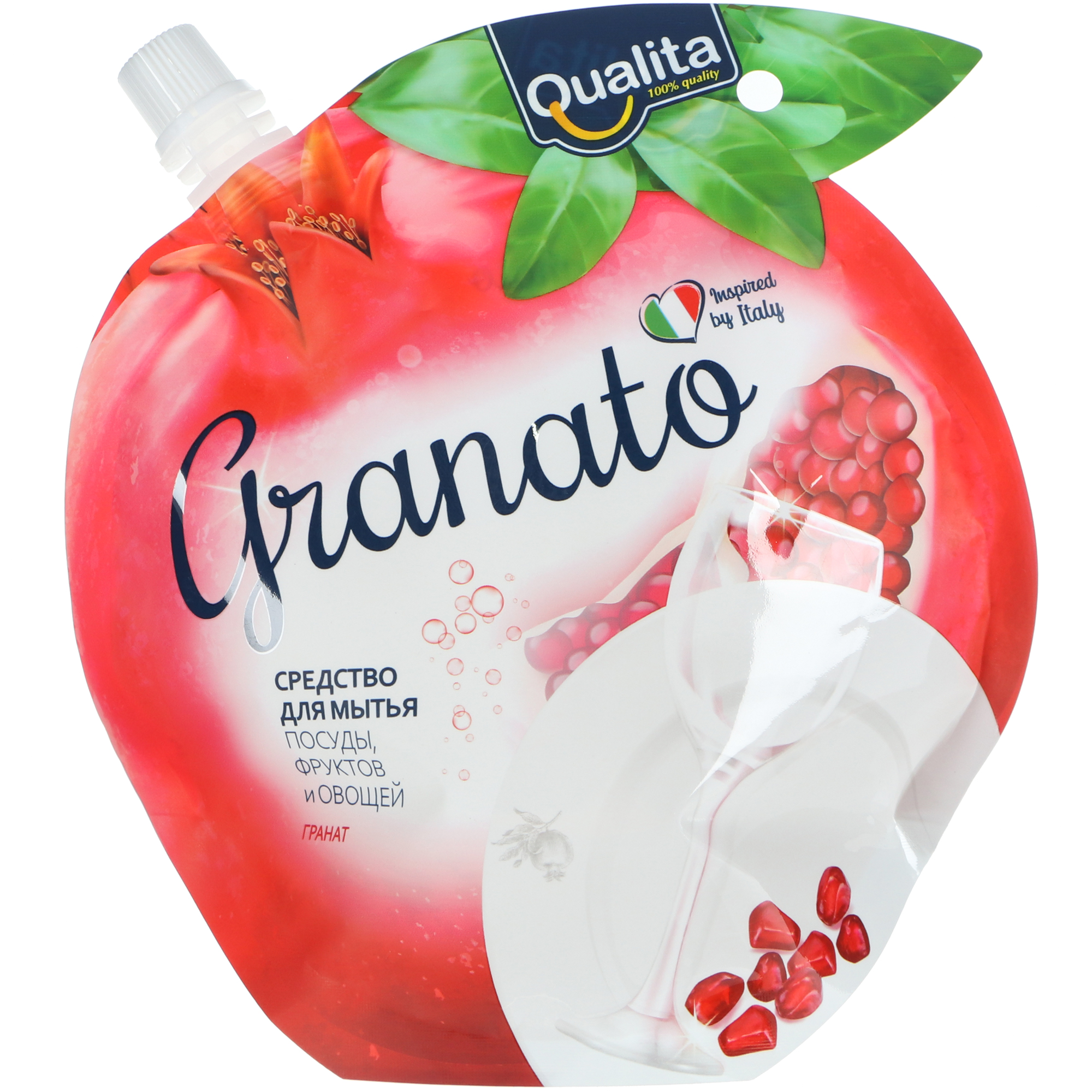 Средство для мытья посуды Qualita granato 450 мл