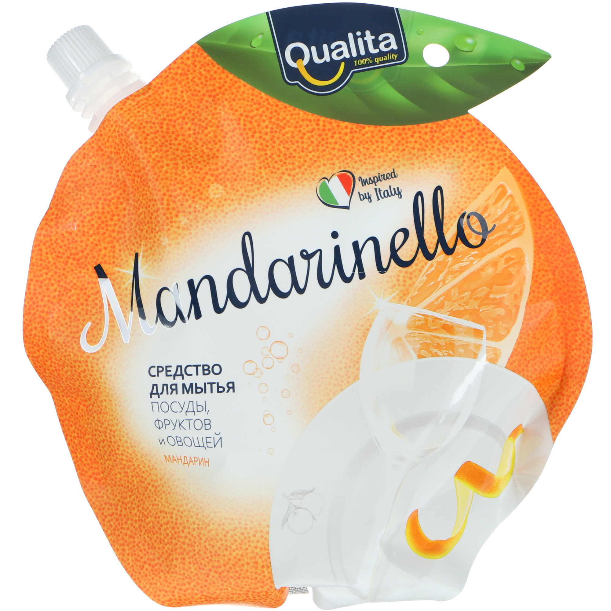 Средство для мытья посуды Qualita mandarinello 450 мл