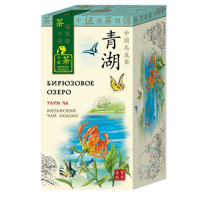 Чай Зеленая Панда Бирюзовое озеро, улун, 25 шт