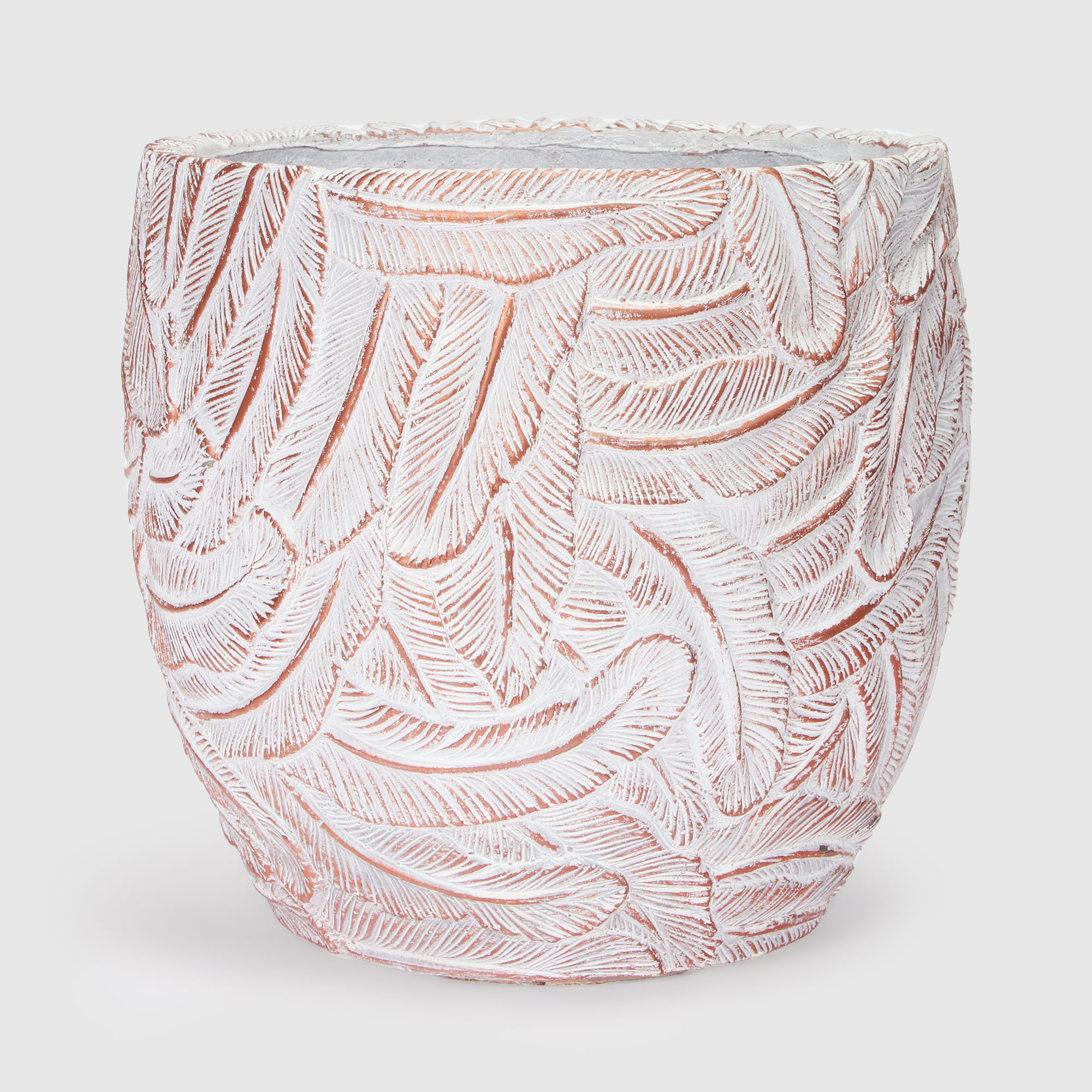 

Горшок цветочный L&t pottery дизайн плетение 42.5х42.5х39см, Черно-серый