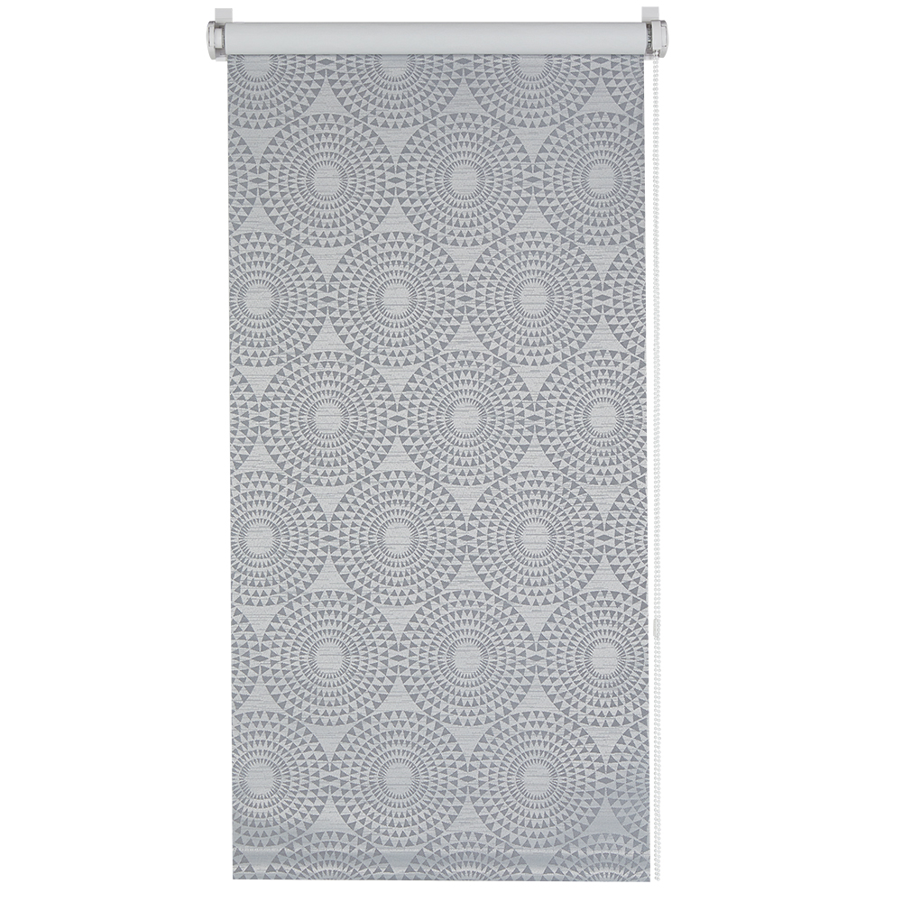 Рулонные шторы Decofest Блэкаут Санни серые 120х160 см, цвет серый, размер 120х160 - фото 1