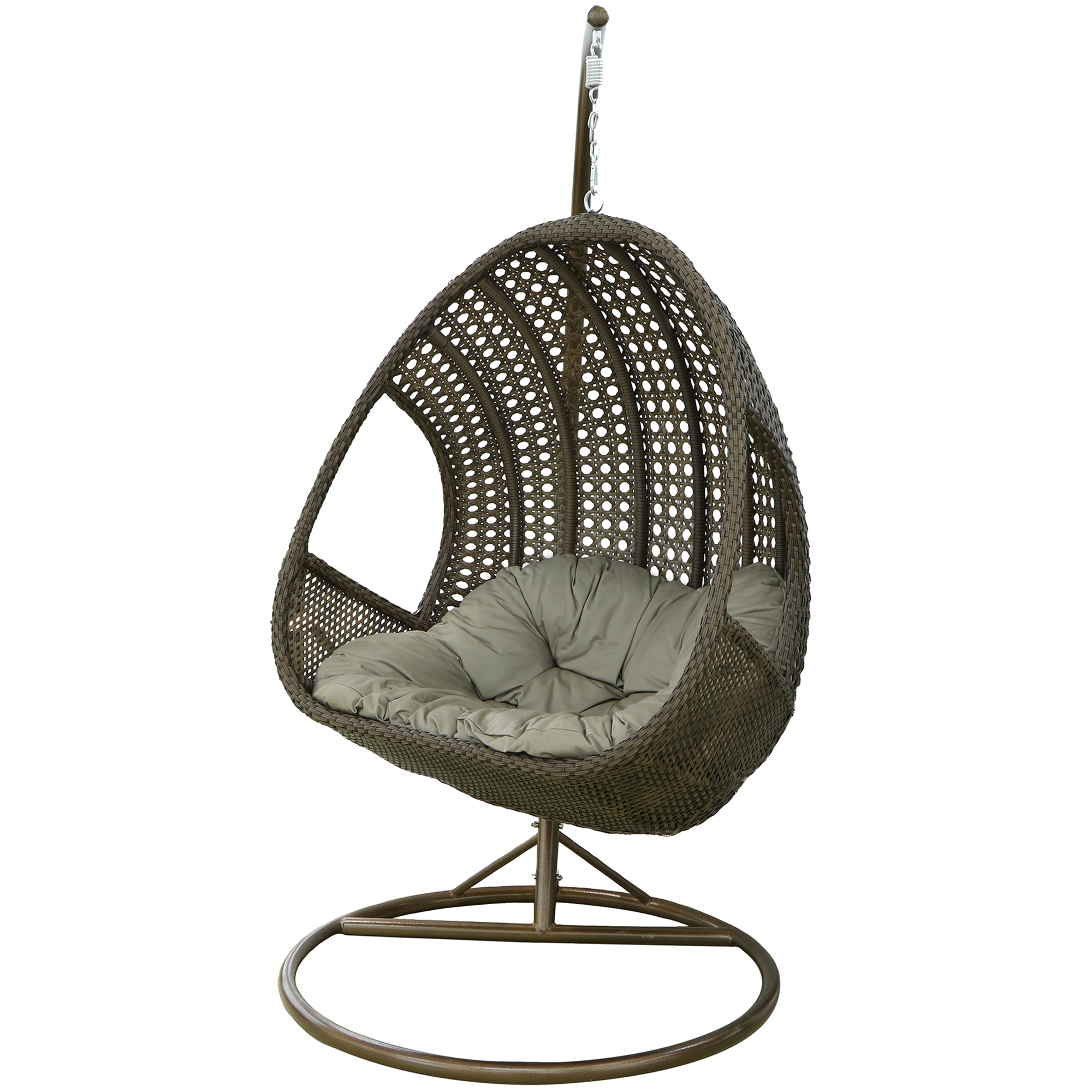 Кресло подвесное со стойкой Mavi rattan, цвет коричневый