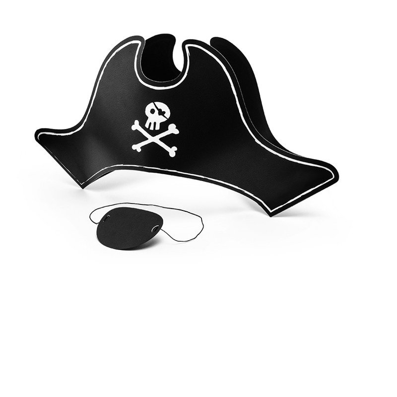 фото Шляпа и повязка на глаз party deco пиратская