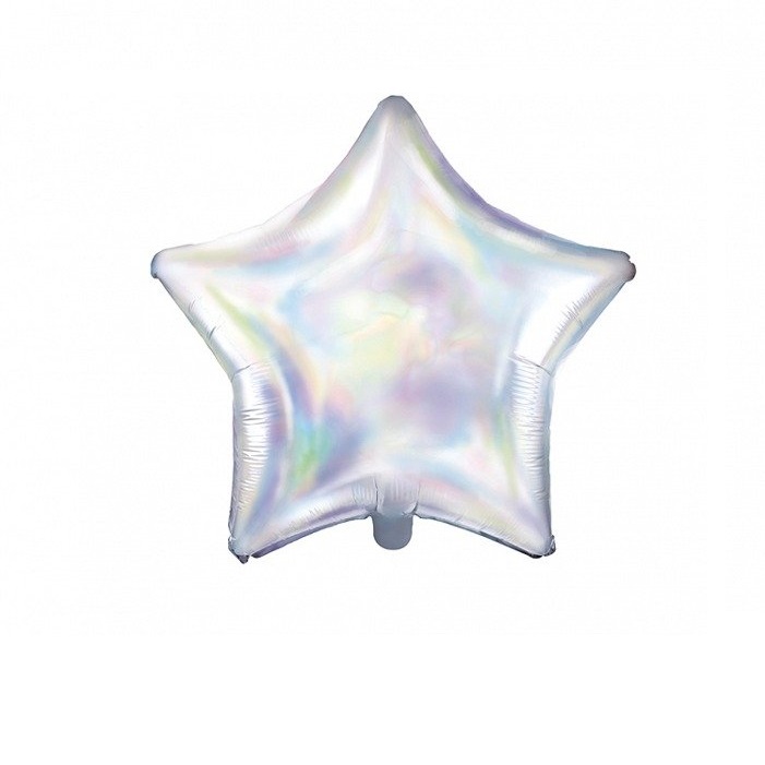 фото Шар воздушный party deco из фольги star радужный 48см