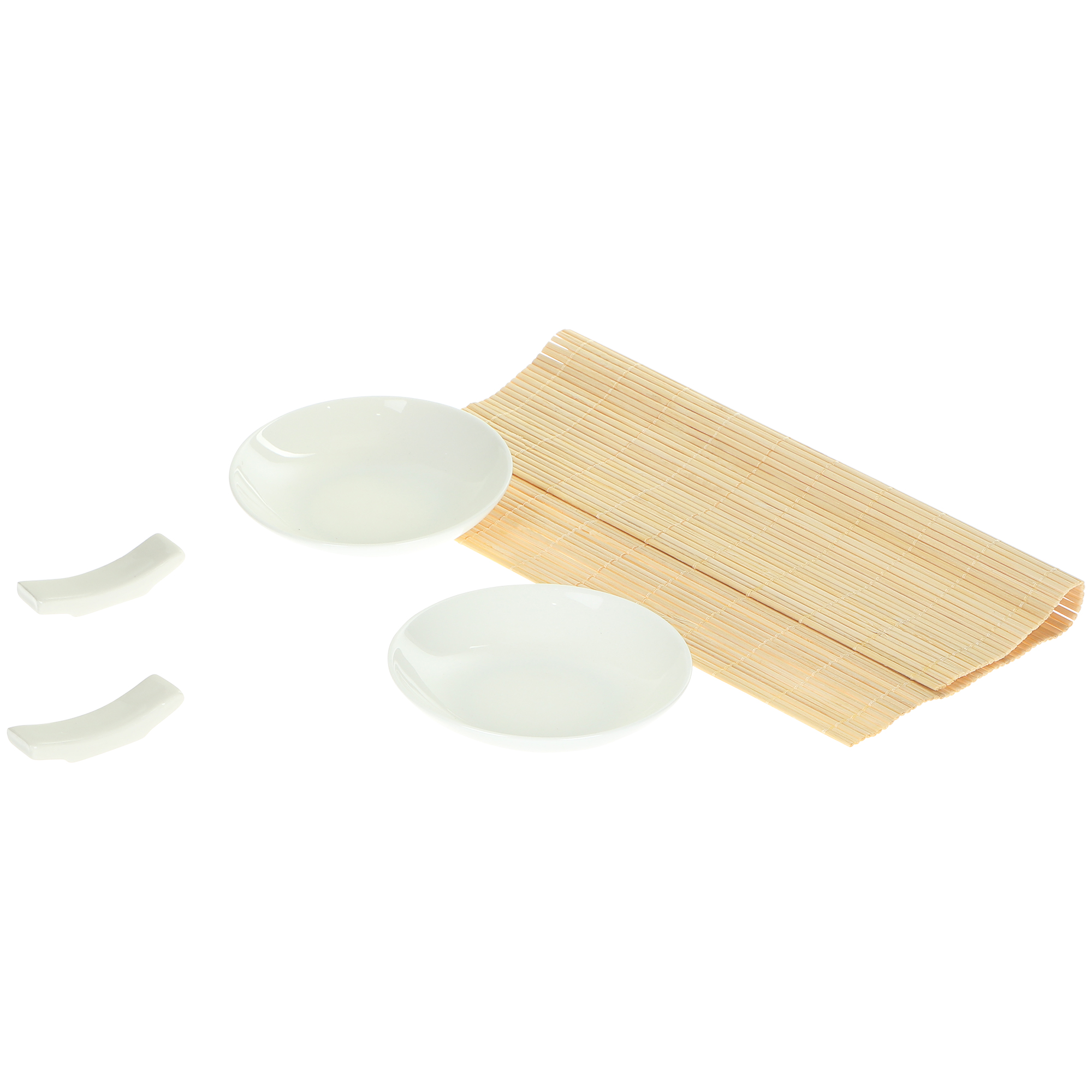 Набор для суши Koopman tableware 7 предметов, цвет белый, натуральное дерево - фото 2