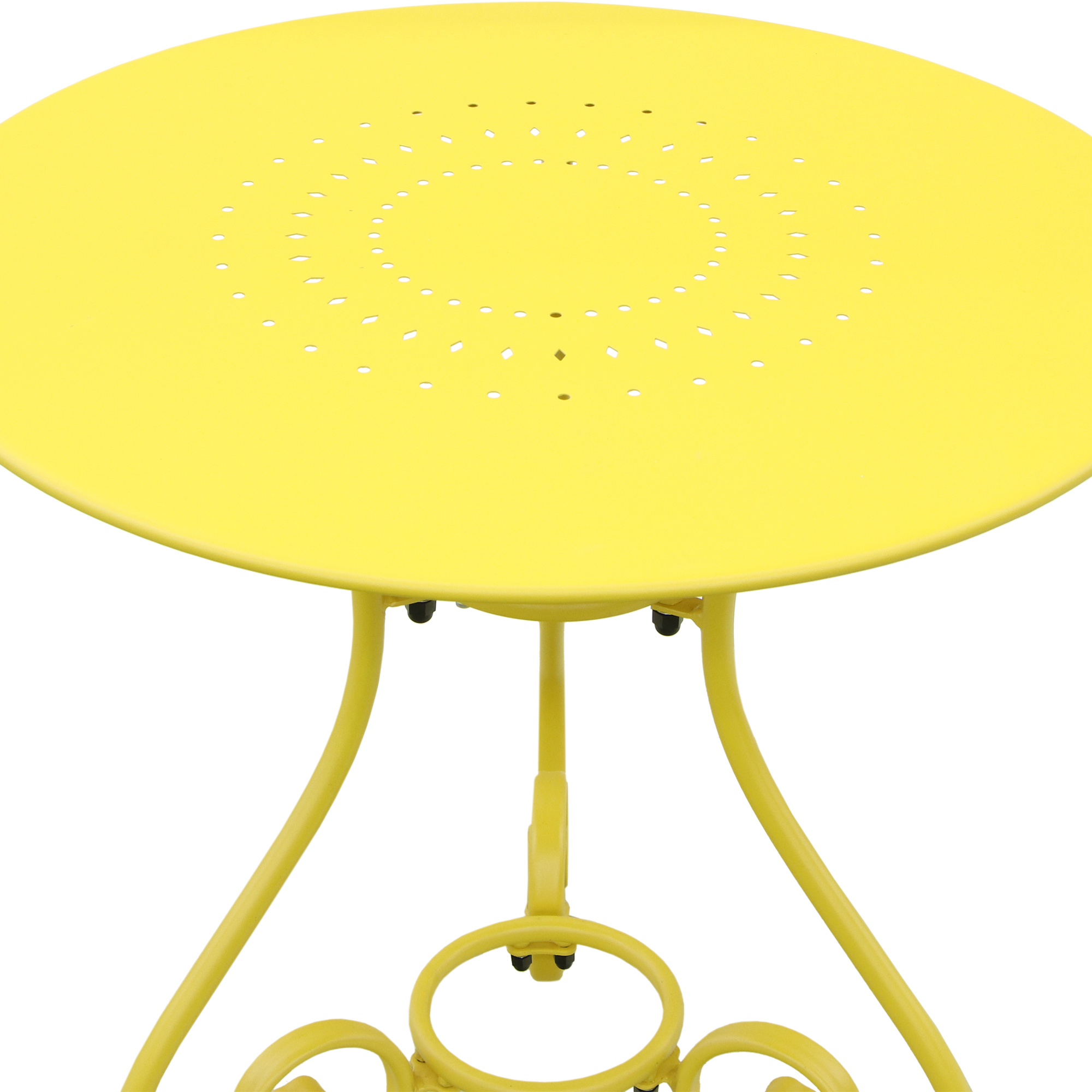 Комплект мебели Bizzotto 3 предмета, цвет желтый, размер 49х49х89 см - фото 5