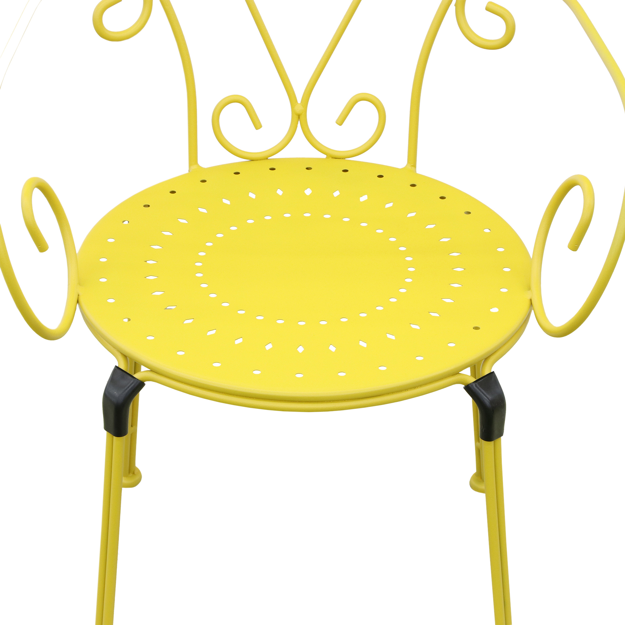 Комплект мебели Bizzotto 3 предмета, цвет желтый, размер 49х49х89 см - фото 6