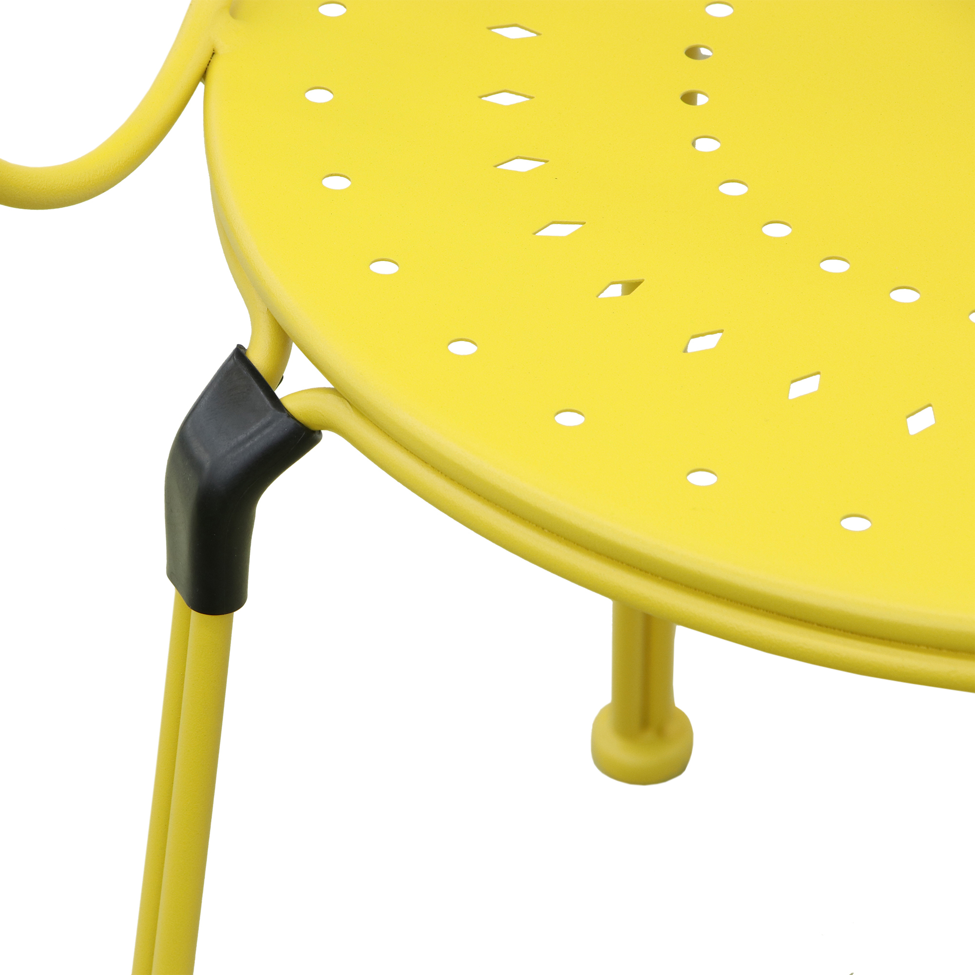 Комплект мебели Bizzotto 3 предмета, цвет желтый, размер 49х49х89 см - фото 8