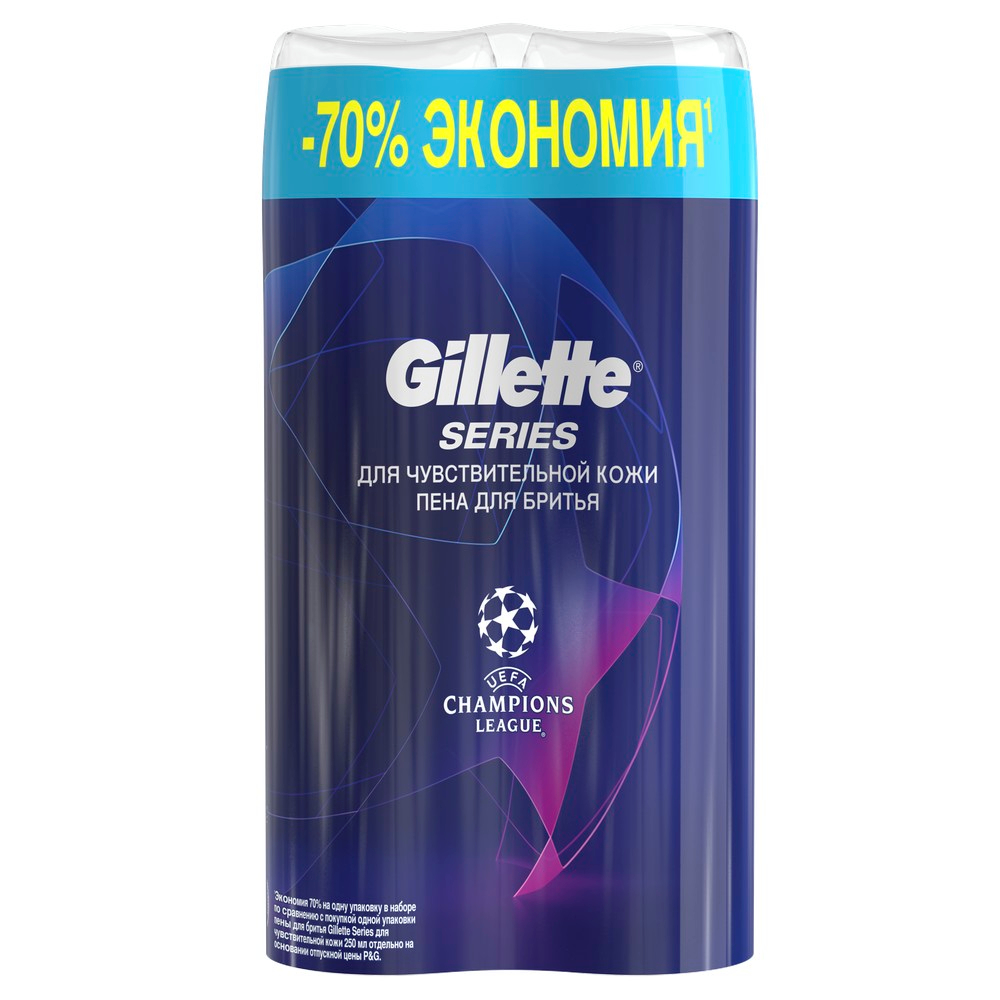 

Пена для бритья Gillette Series Sensitive для чувствительной кожи 250 мл х 2 шт