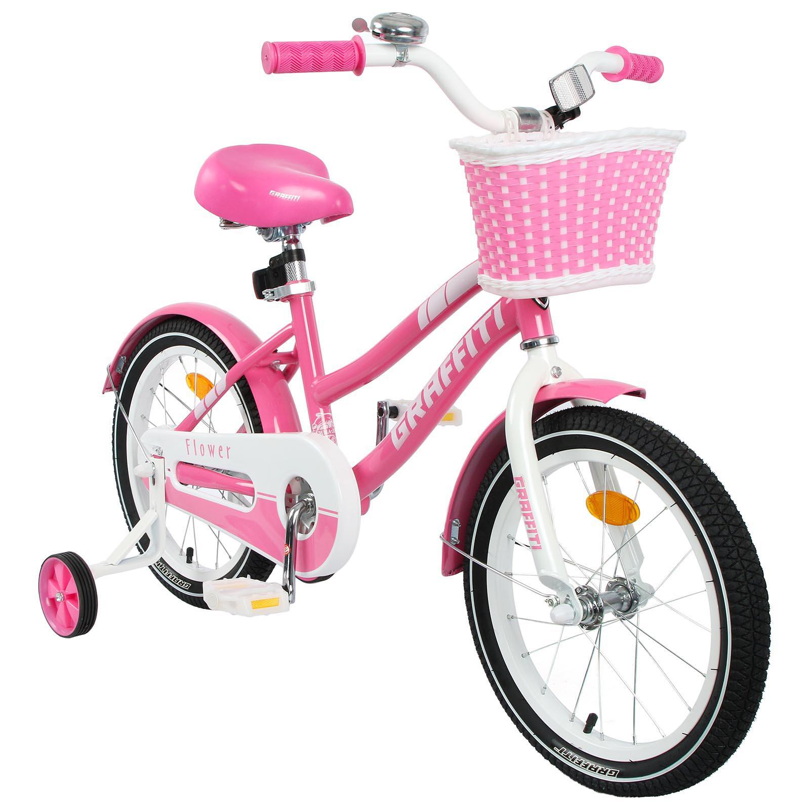 Велосипед 16 Graffiti розовый/белый - фото 2
