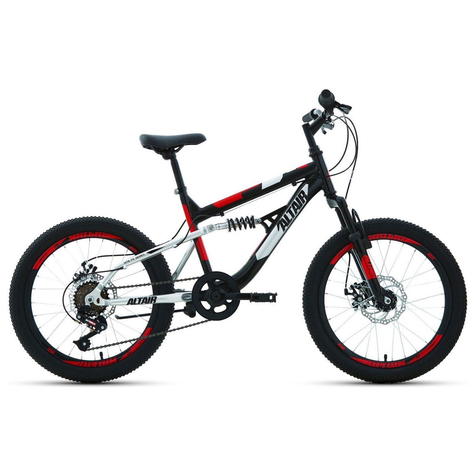 Велосипед 20 Altair черный/красный 4815917