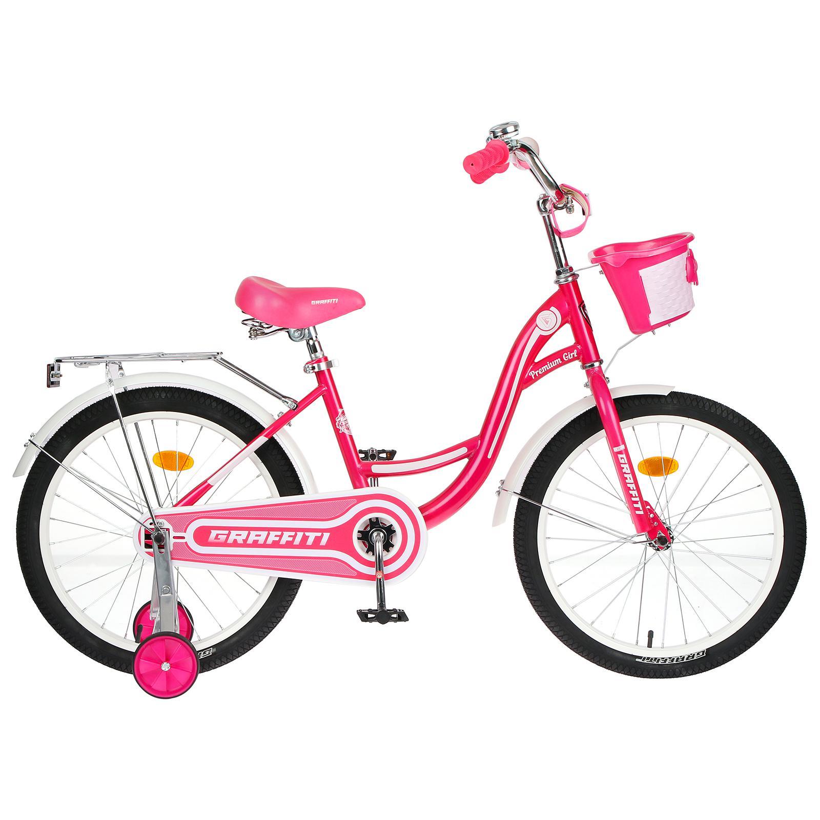 фото Велосипед 20 graffiti розовый/белый