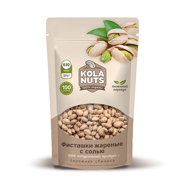 

Фисташки KOLA NUTS жареные с солью, 100 г