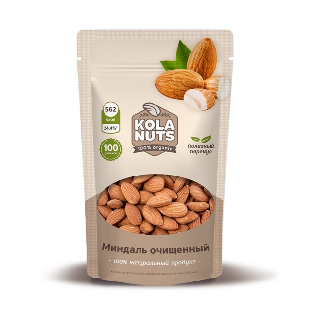 

Миндаль KOLA NUTS очищенный, 100 г