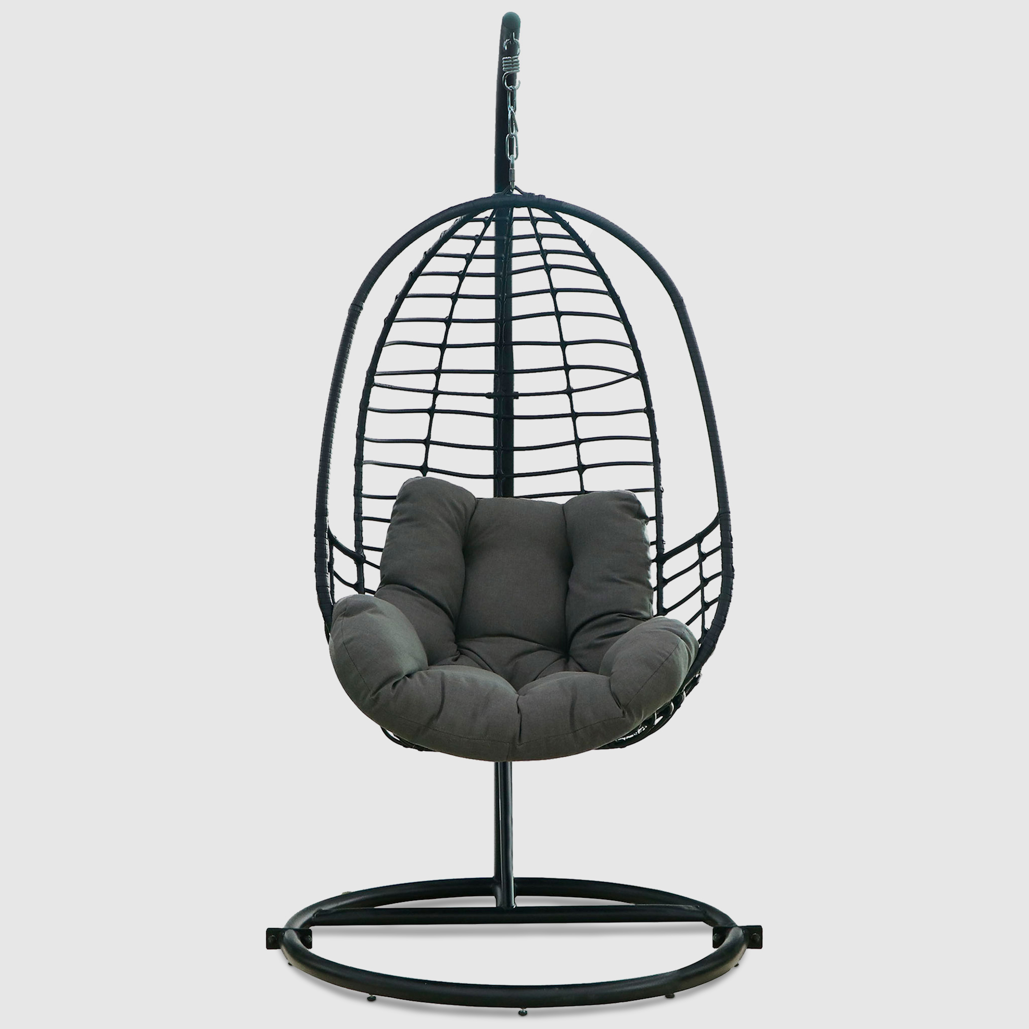 Кресло подвесное с подушкой Koopman furniture высота 107х81х192см, цвет черный