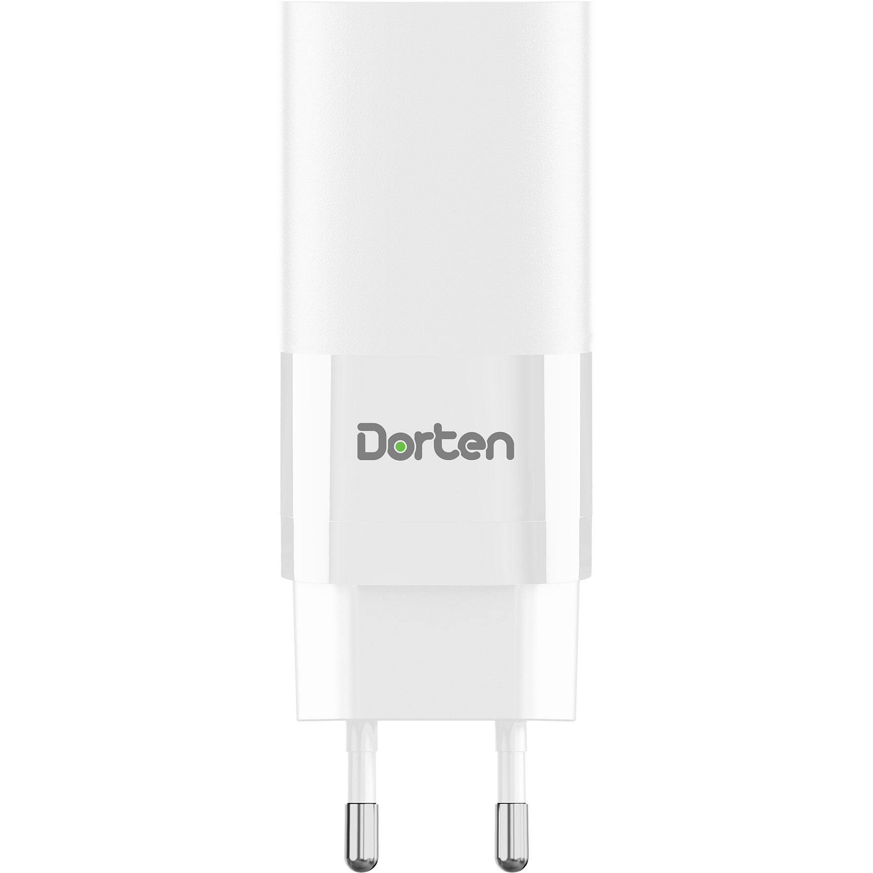 Сетевое зарядное устройство Dorten 3-Port USB Smart ID 65W GaN Power Adapter белый DN207100 - фото 2