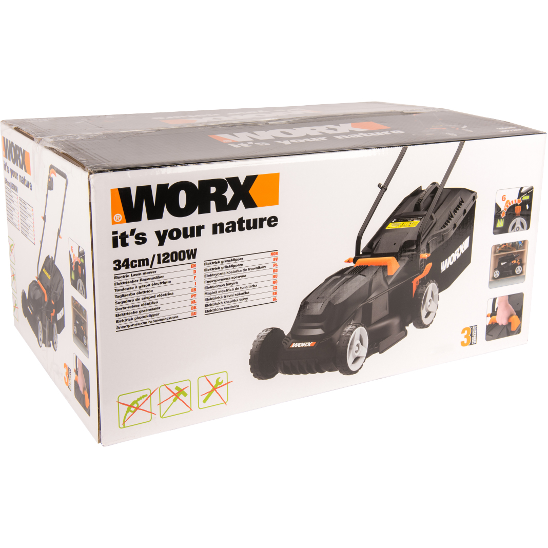 Газонокосилка Worx WG713E, цвет черный - фото 8